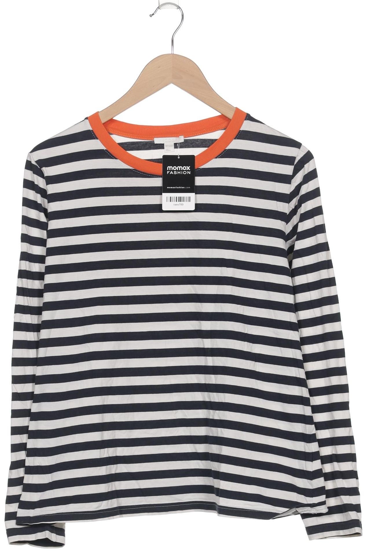 

COS Damen Langarmshirt, marineblau, Gr. 42