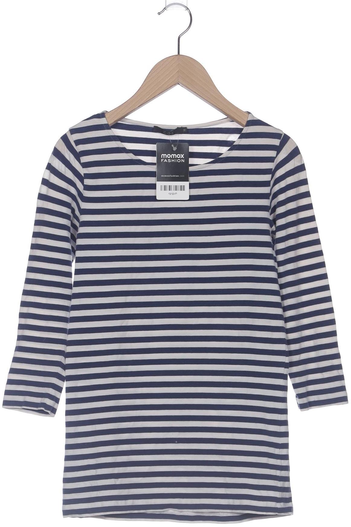

COS Damen Langarmshirt, marineblau, Gr. 34