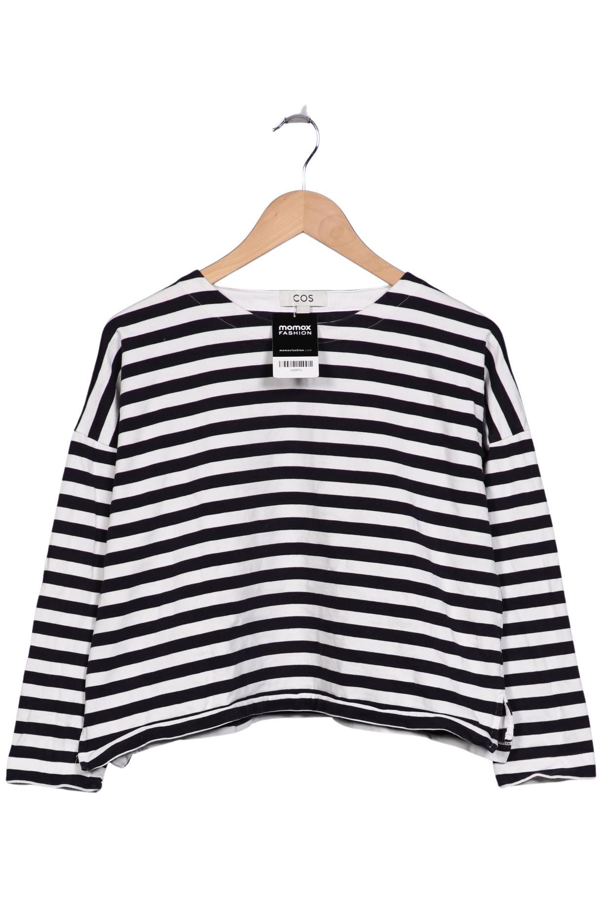 

COS Damen Langarmshirt, marineblau, Gr. 36