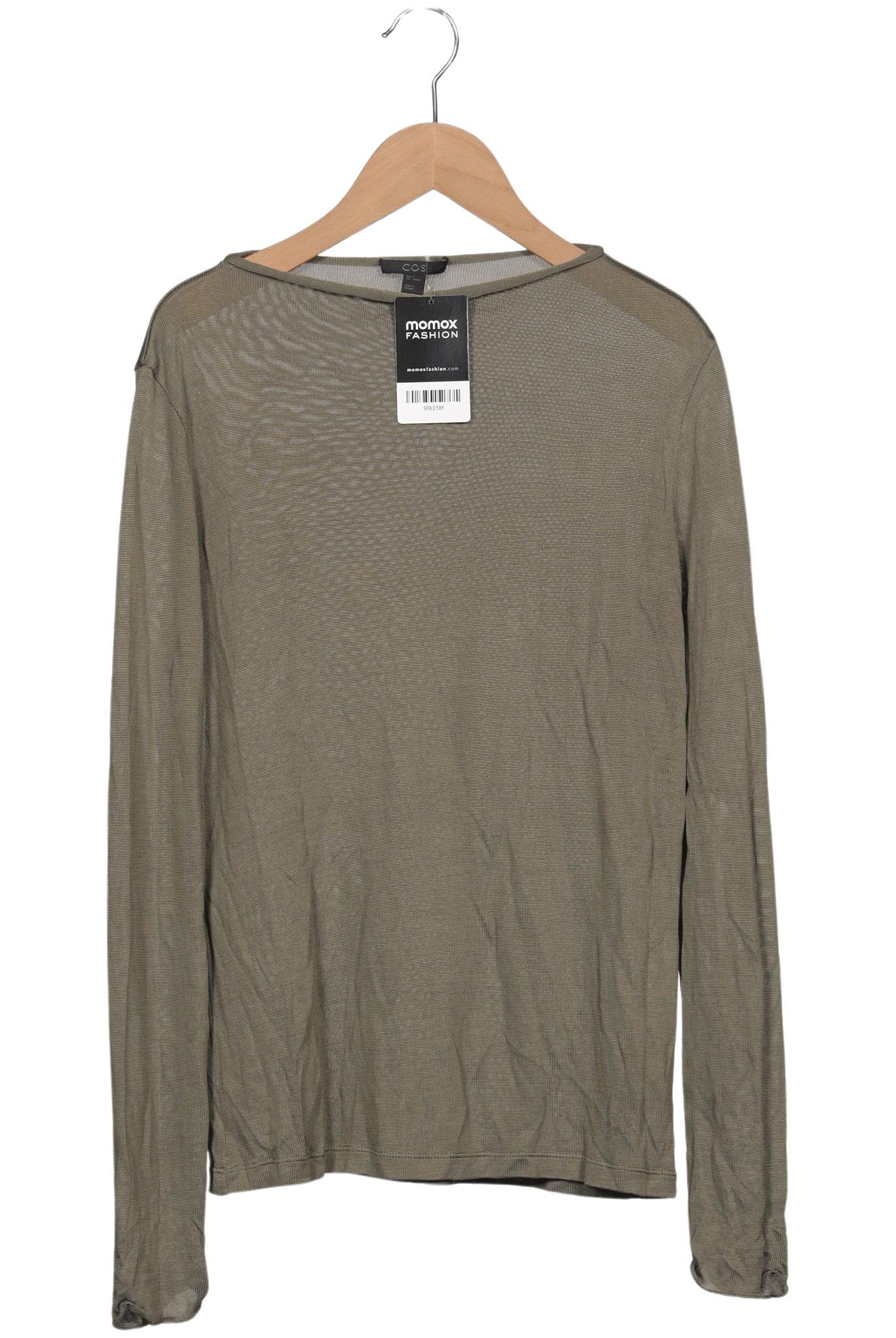 

COS Damen Langarmshirt, grün, Gr. 36