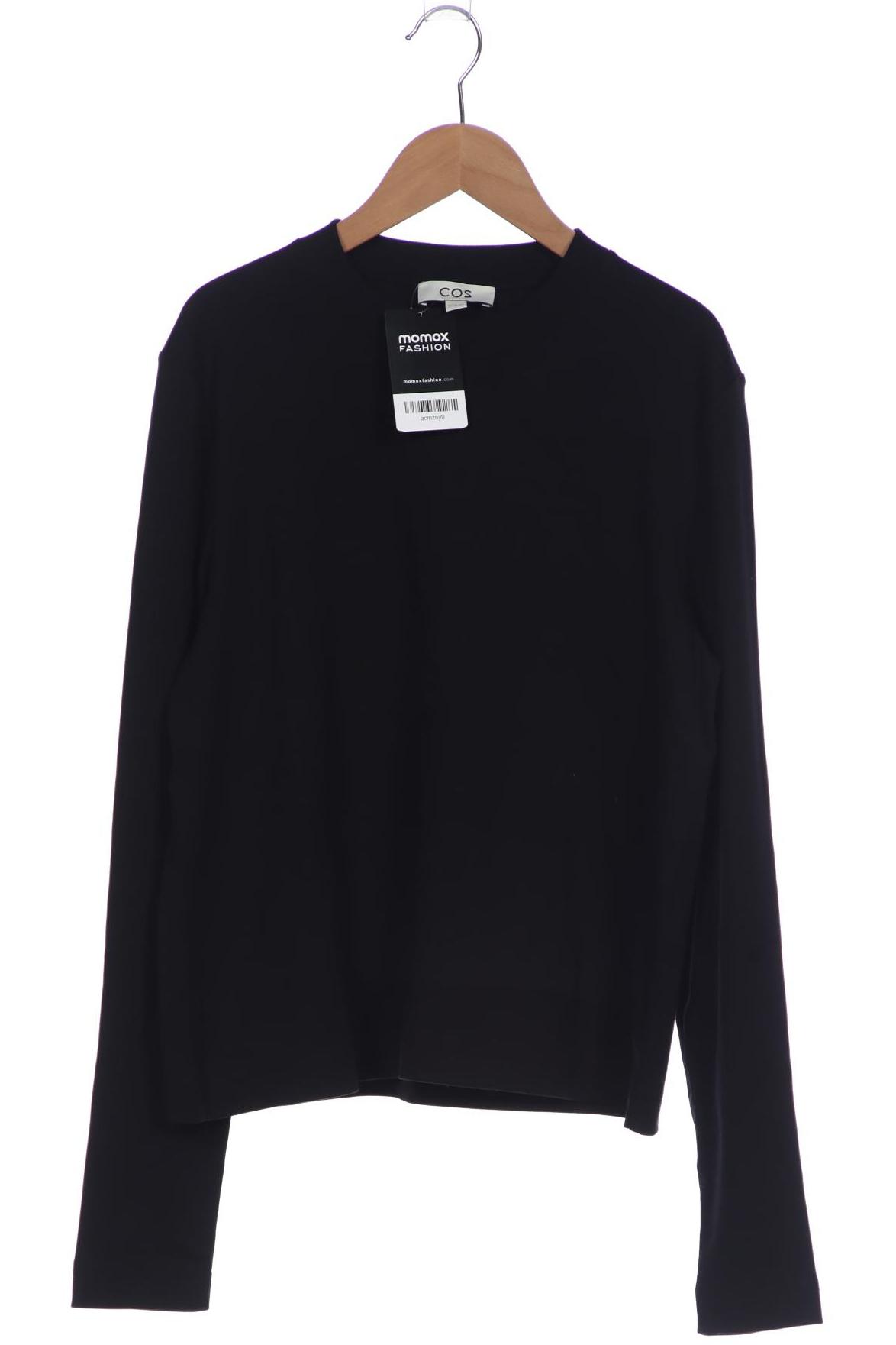 

COS Damen Langarmshirt, schwarz, Gr. 38