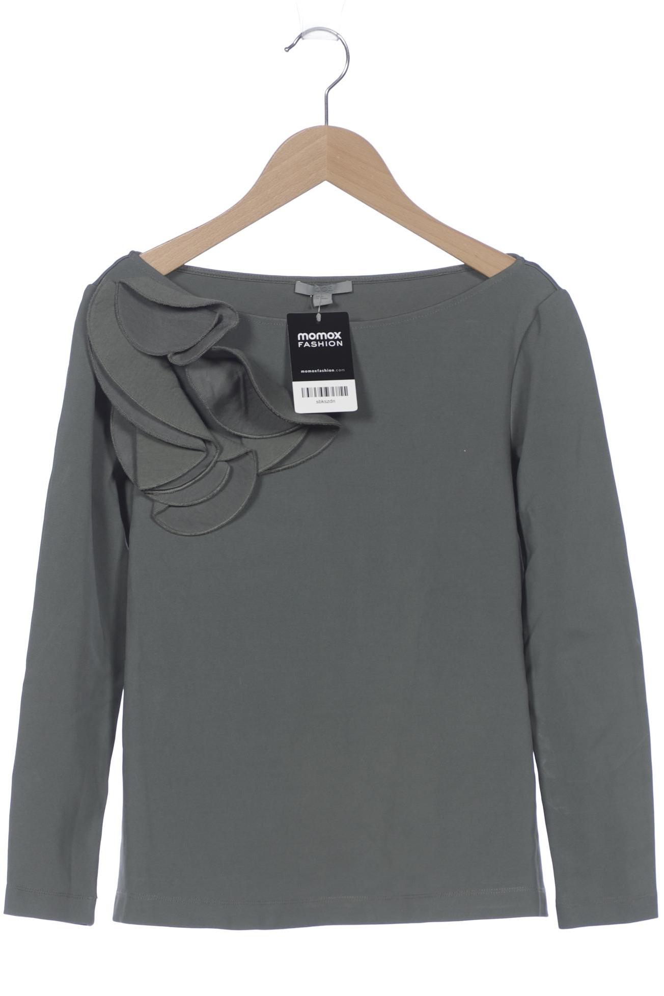 

COS Damen Langarmshirt, grün, Gr. 34