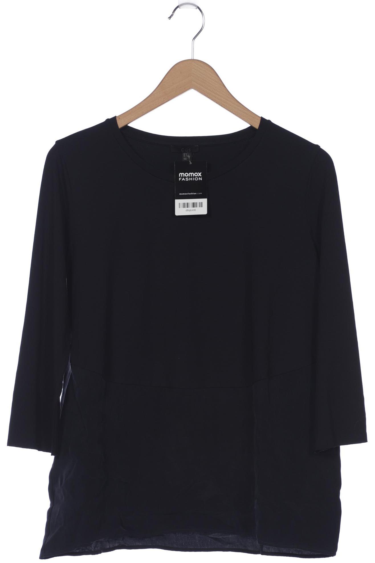 

COS Damen Langarmshirt, marineblau, Gr. 38