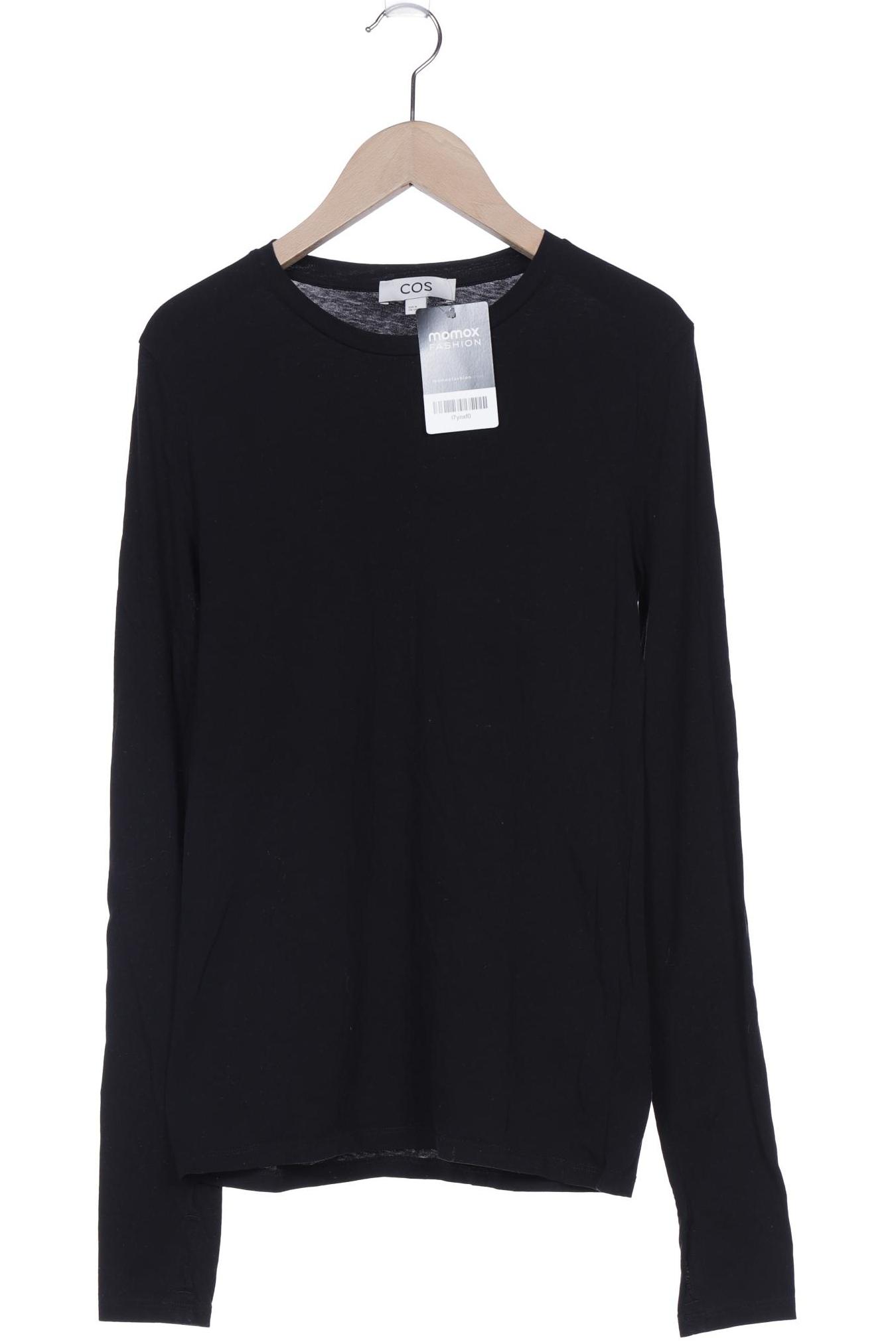 

COS Damen Langarmshirt, schwarz, Gr. 38