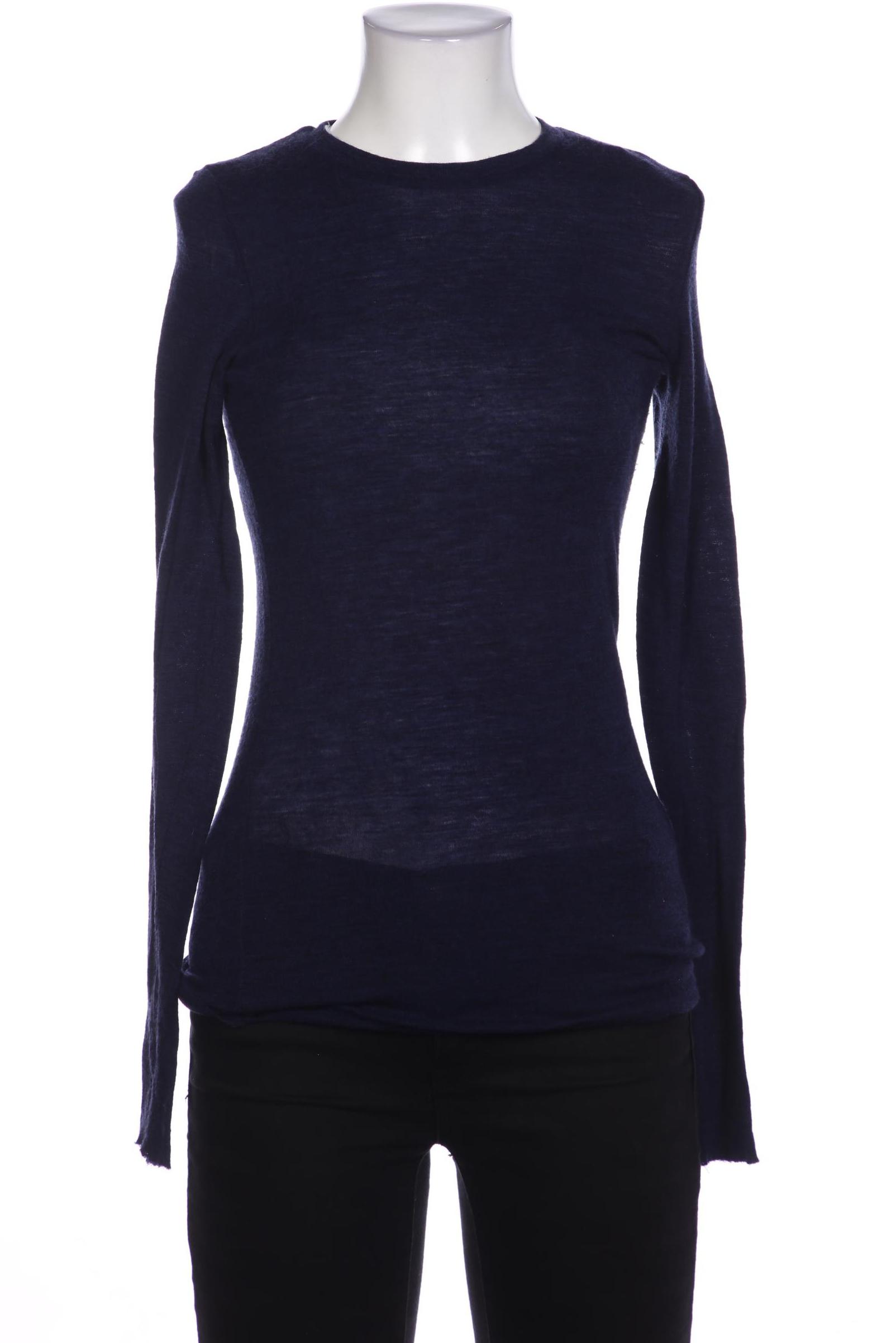 

COS Damen Langarmshirt, marineblau, Gr. 38