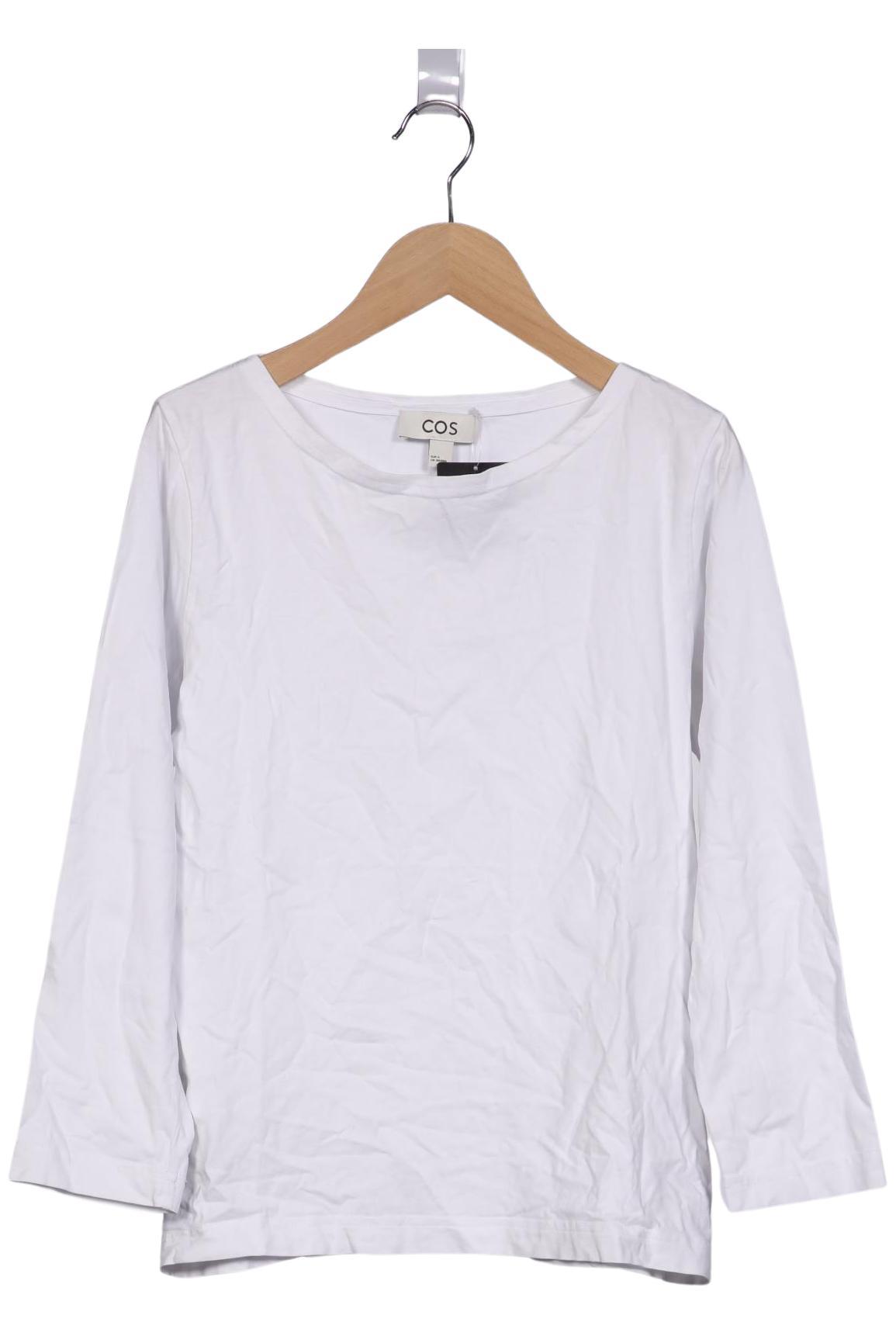 

COS Damen Langarmshirt, weiß, Gr. 36