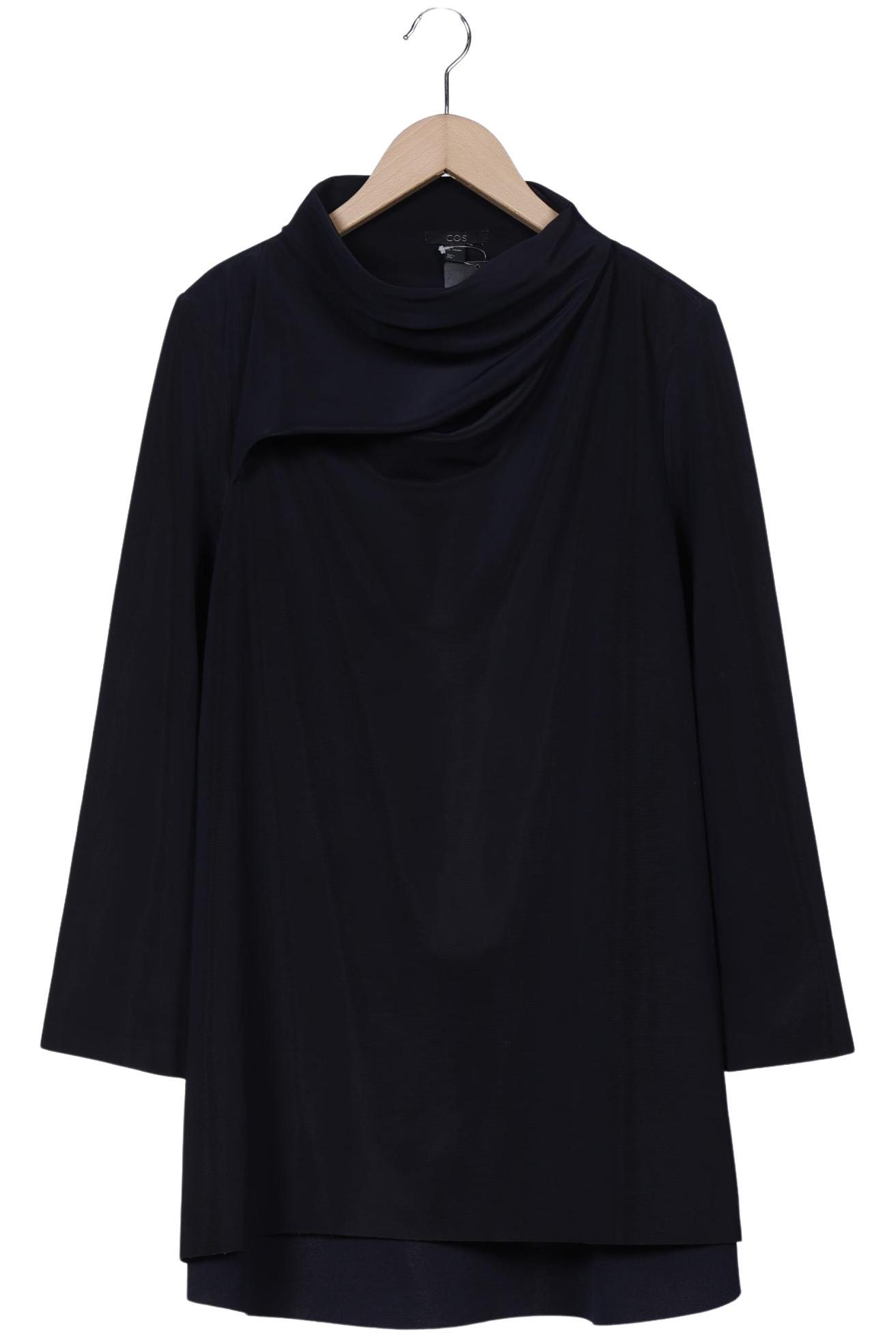 

COS Damen Langarmshirt, marineblau, Gr. 42