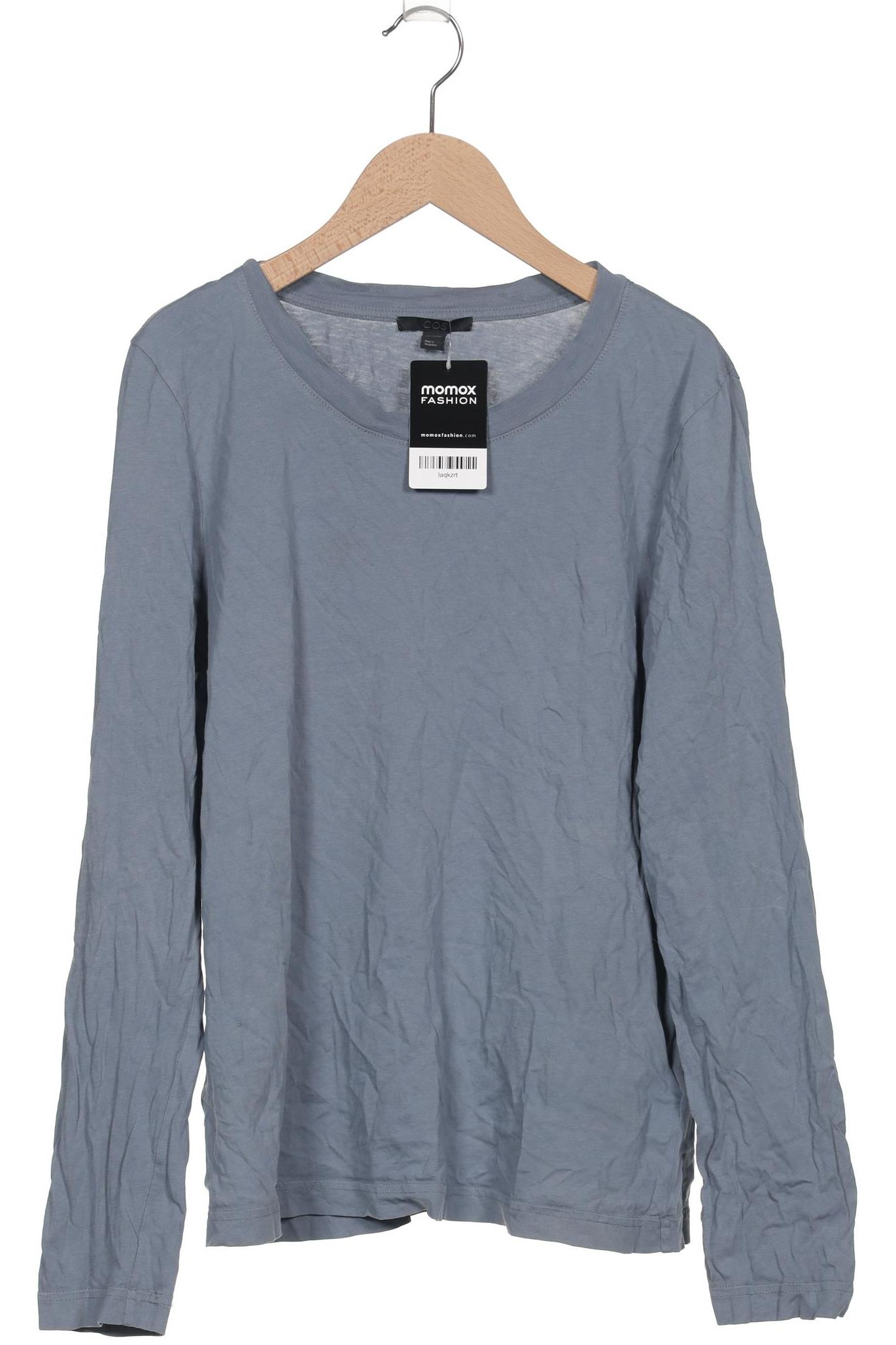 

COS Damen Langarmshirt, blau, Gr. 38