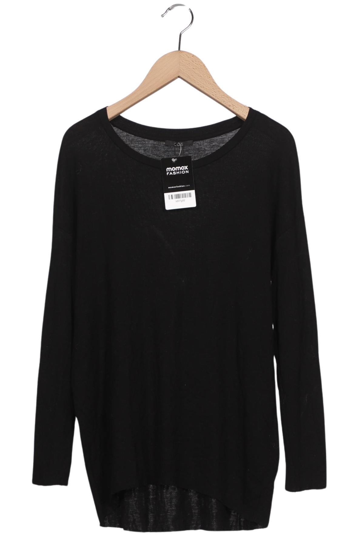 

COS Damen Langarmshirt, schwarz, Gr. 34