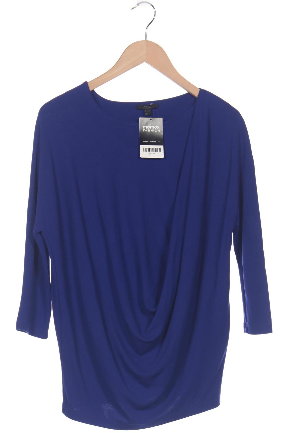 

COS Damen Langarmshirt, blau, Gr. 36