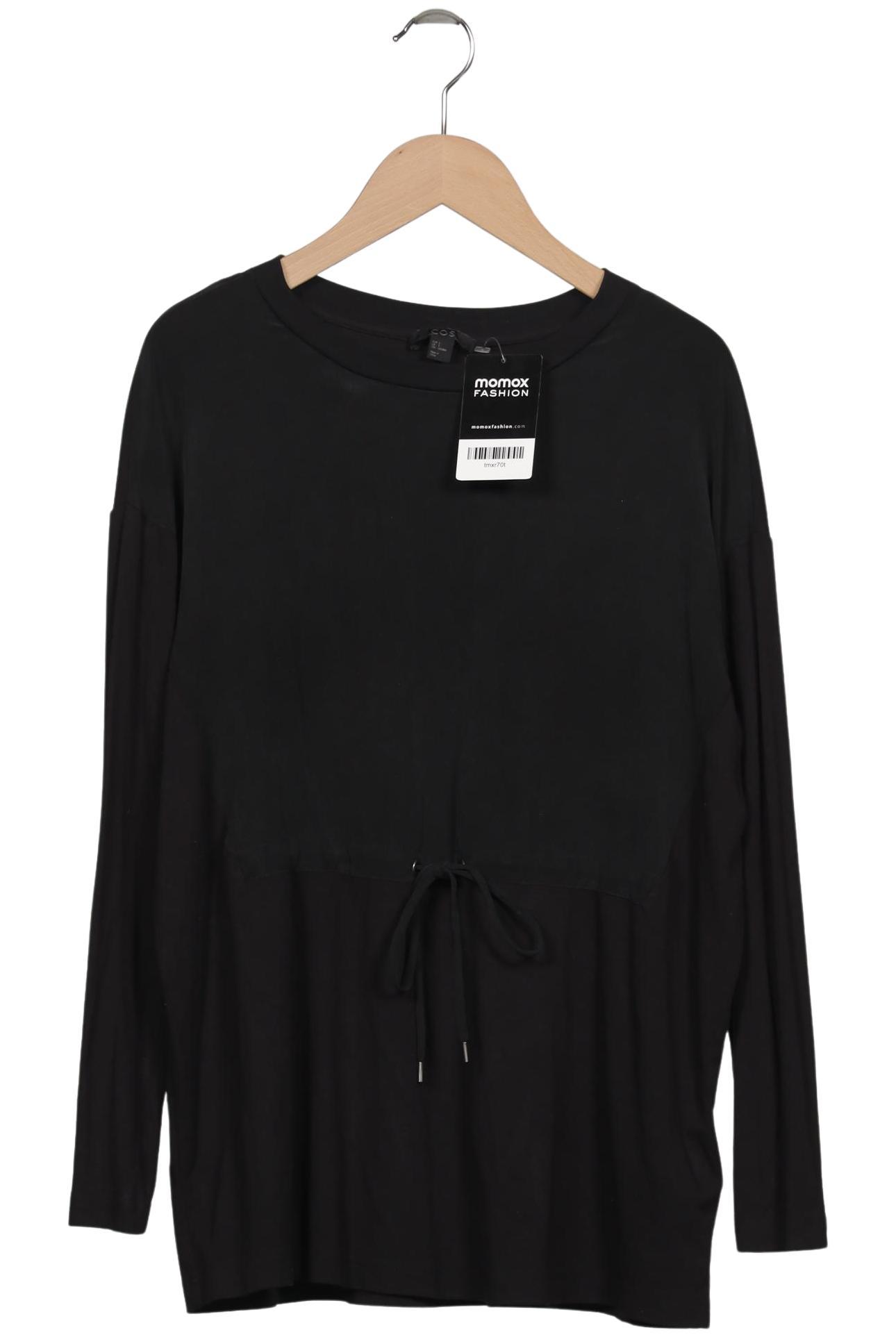 

COS Damen Langarmshirt, schwarz, Gr. 36
