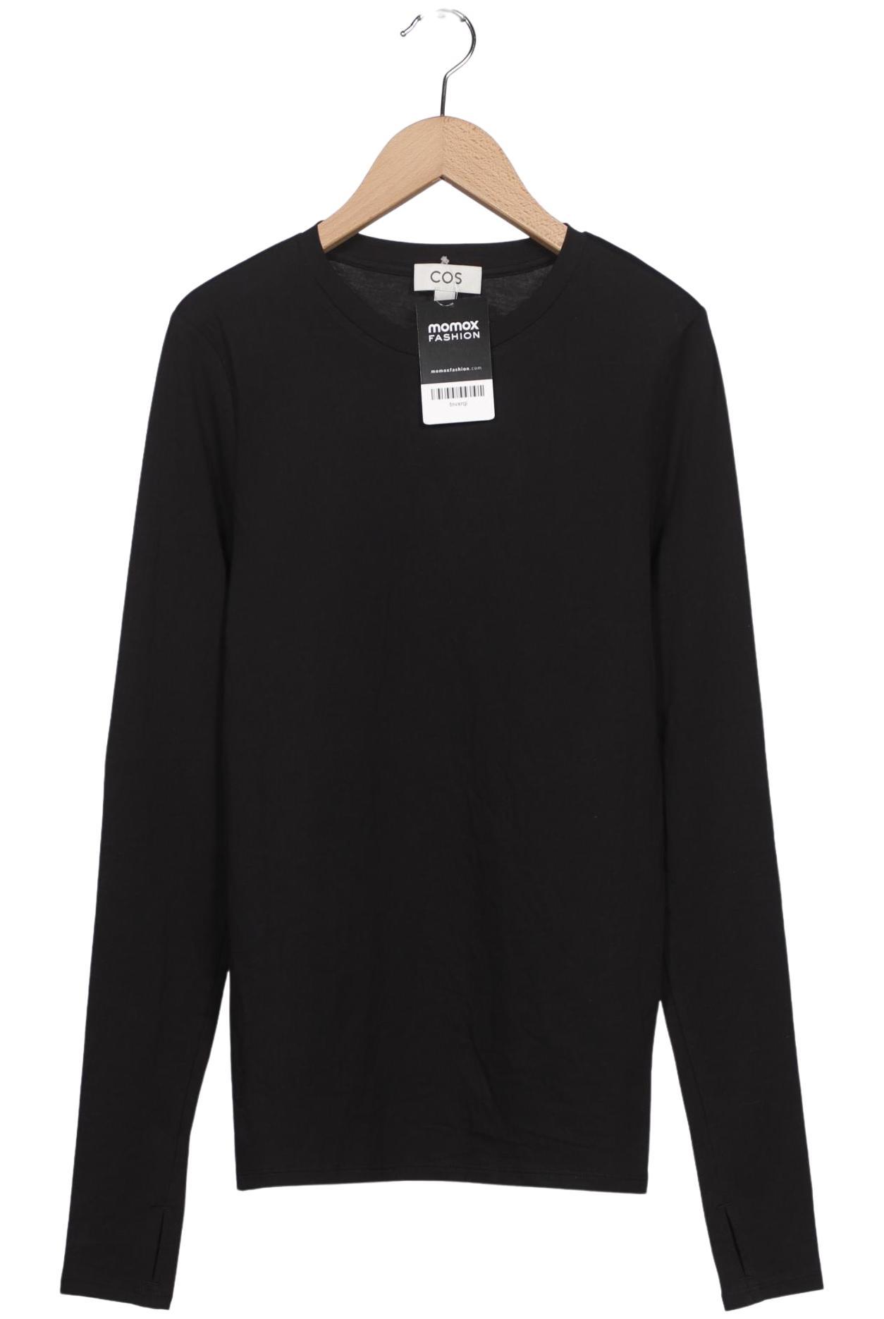 

COS Damen Langarmshirt, schwarz, Gr. 38