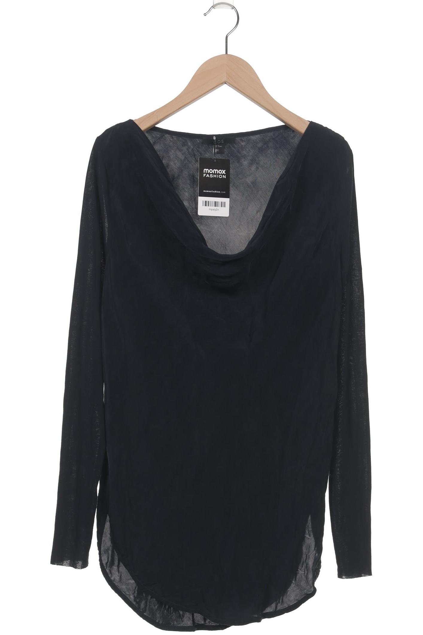 

COS Damen Langarmshirt, marineblau, Gr. 38