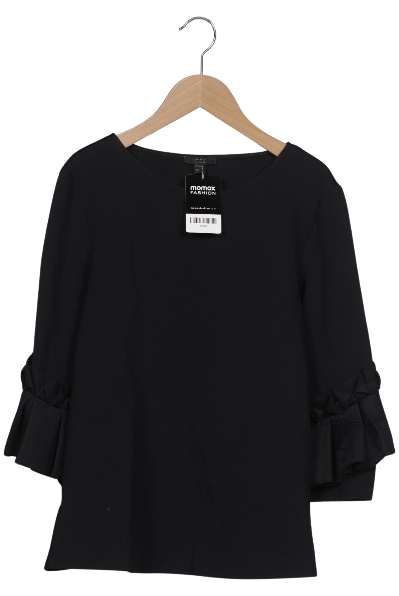 

COS Damen Langarmshirt, marineblau, Gr. 36