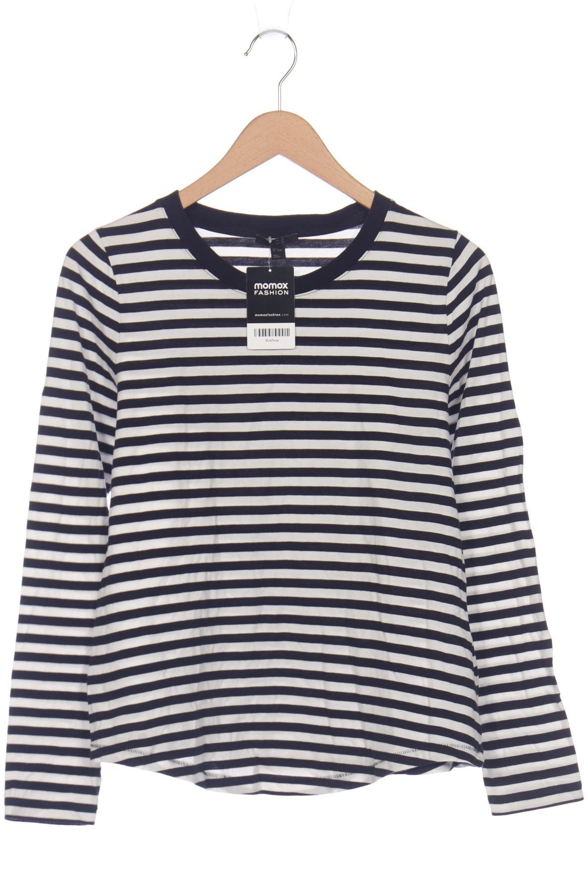 

COS Damen Langarmshirt, marineblau, Gr. 36