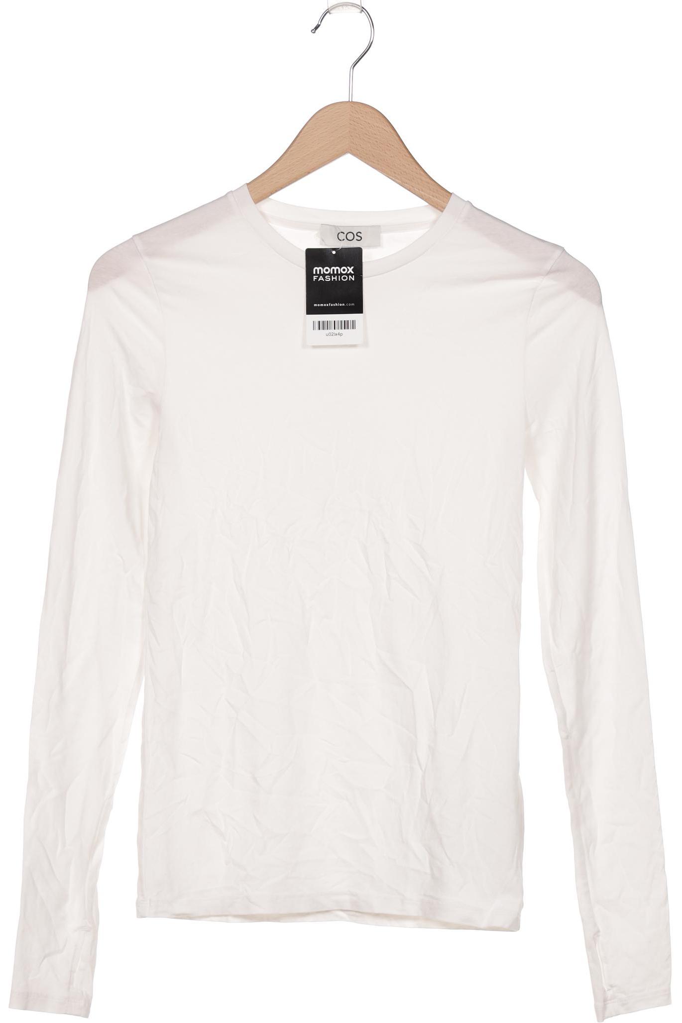 

COS Damen Langarmshirt, weiß, Gr. 38