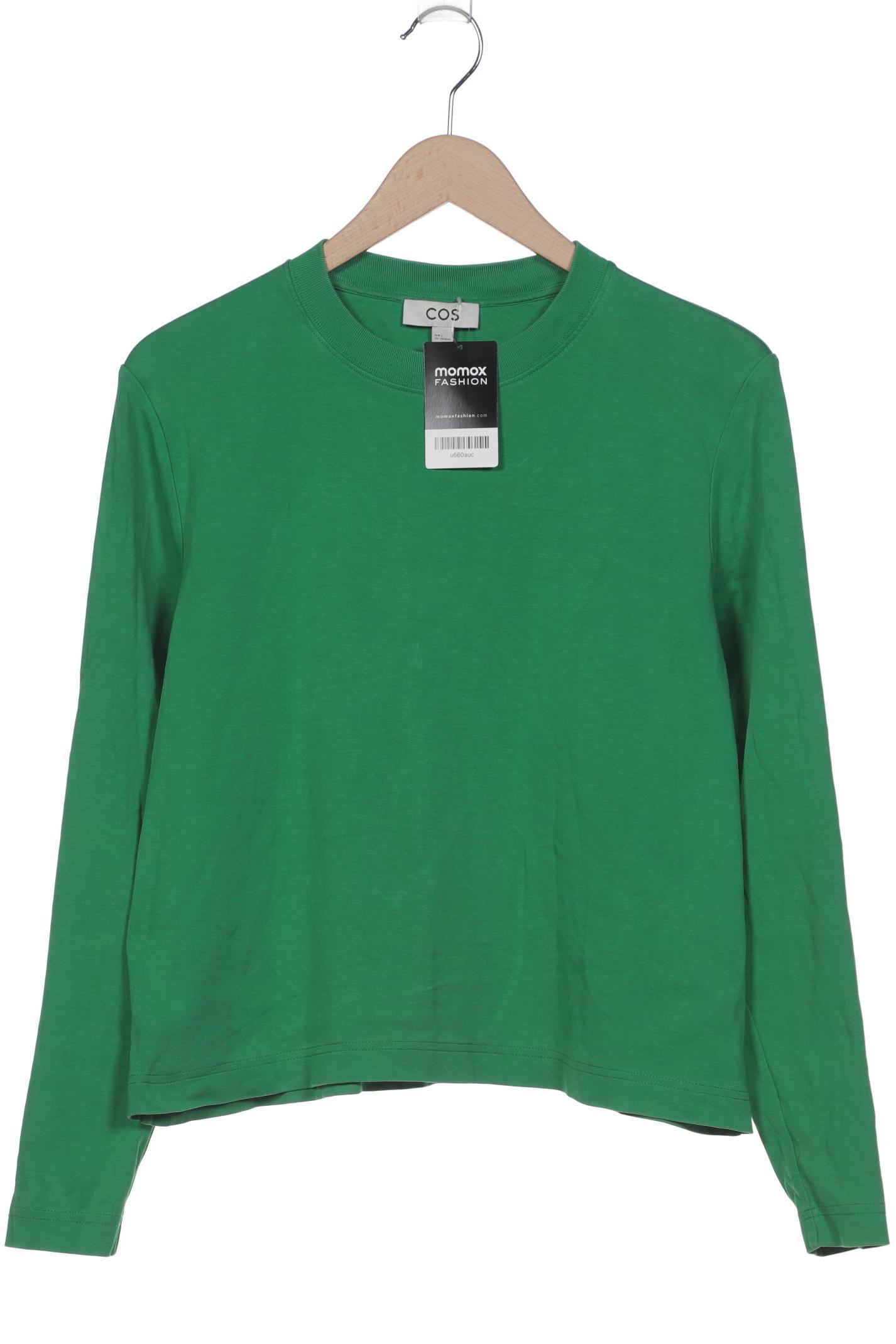 

COS Damen Langarmshirt, grün, Gr. 42