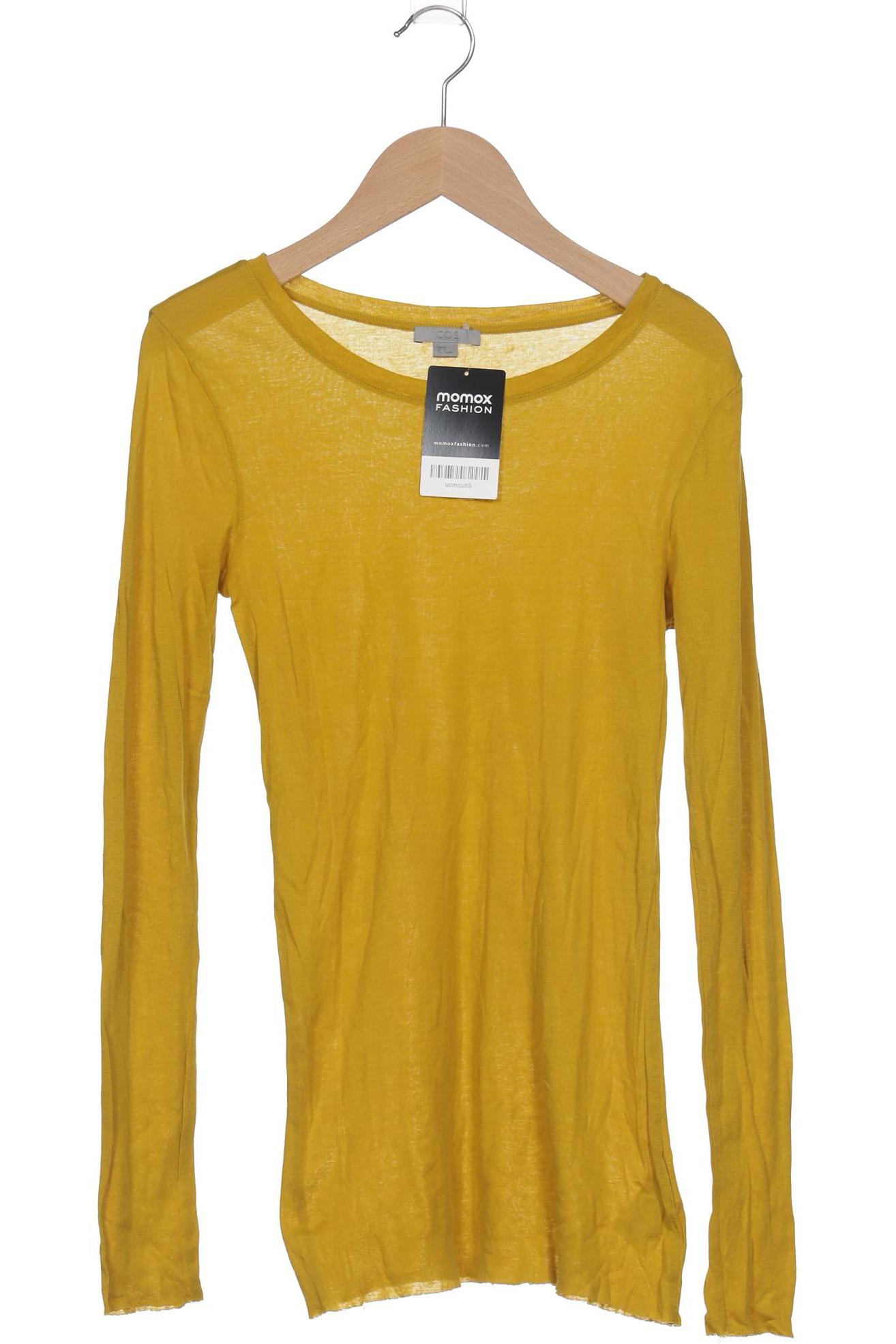 

COS Damen Langarmshirt, gelb, Gr. 36