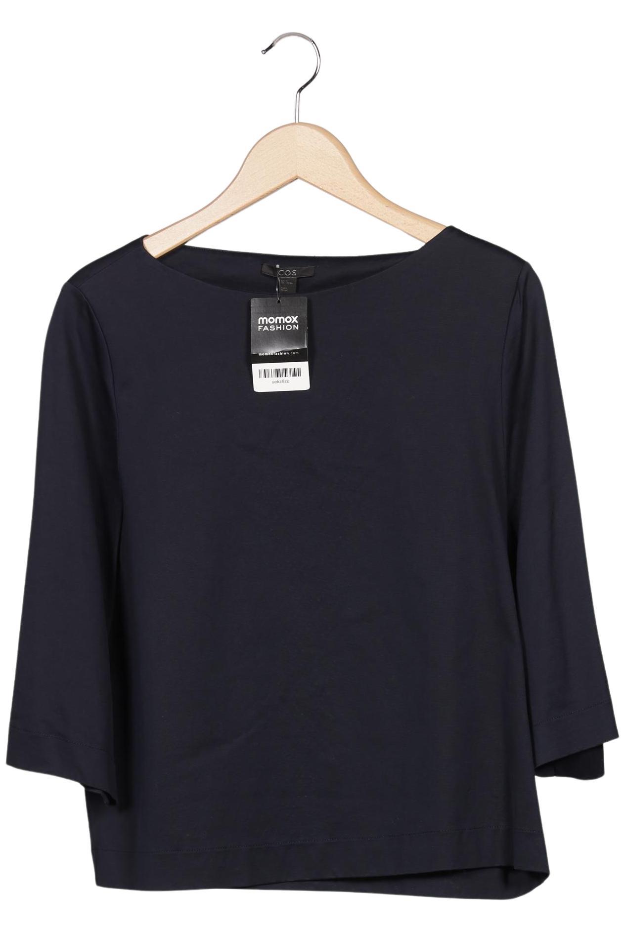 

COS Damen Langarmshirt, marineblau, Gr. 38