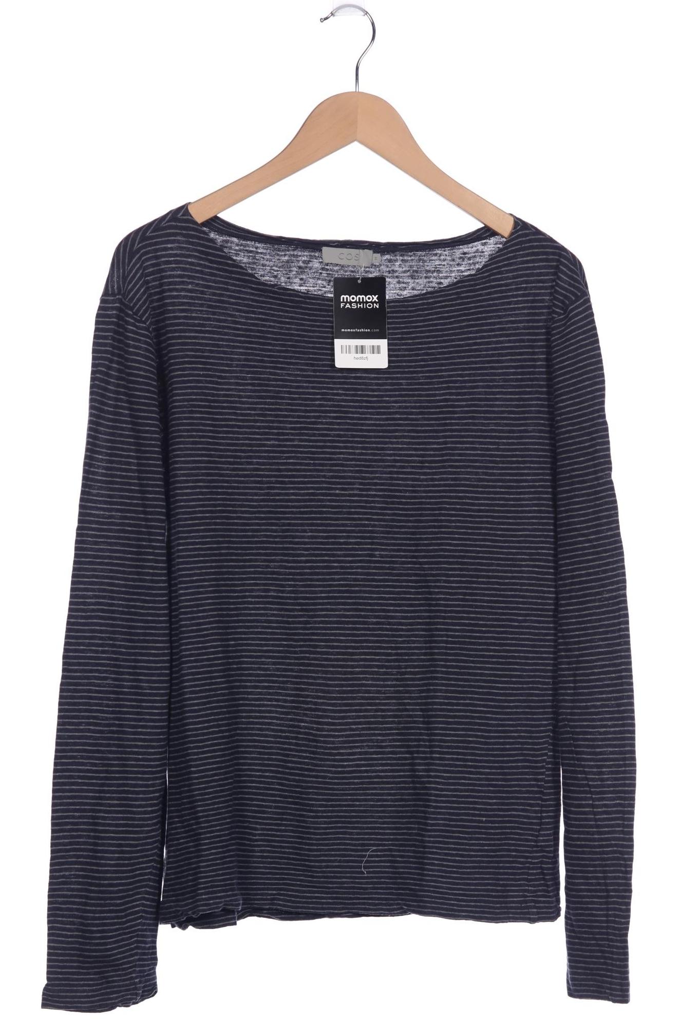 

COS Damen Langarmshirt, marineblau, Gr. 38