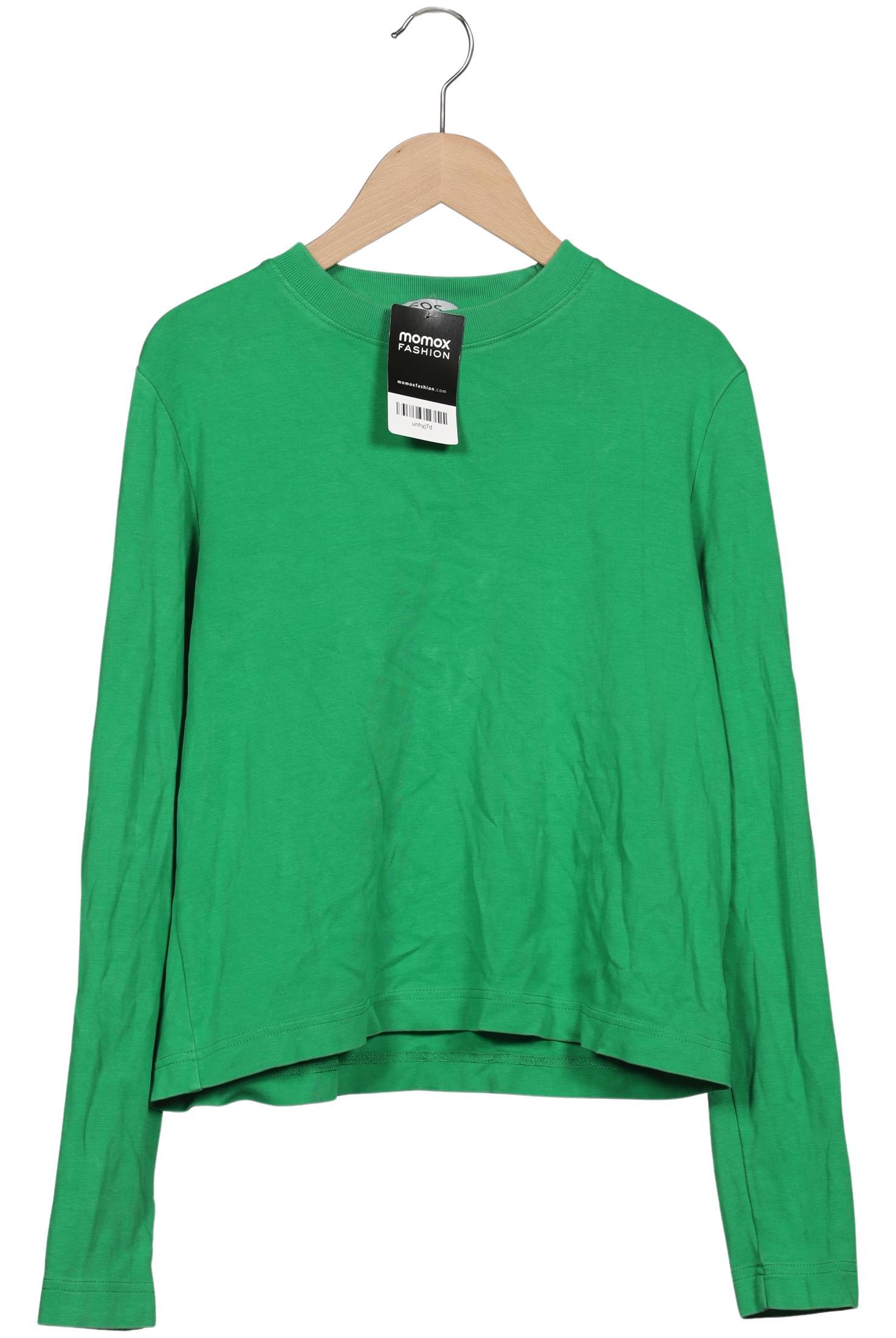 

COS Damen Langarmshirt, grün, Gr. 36