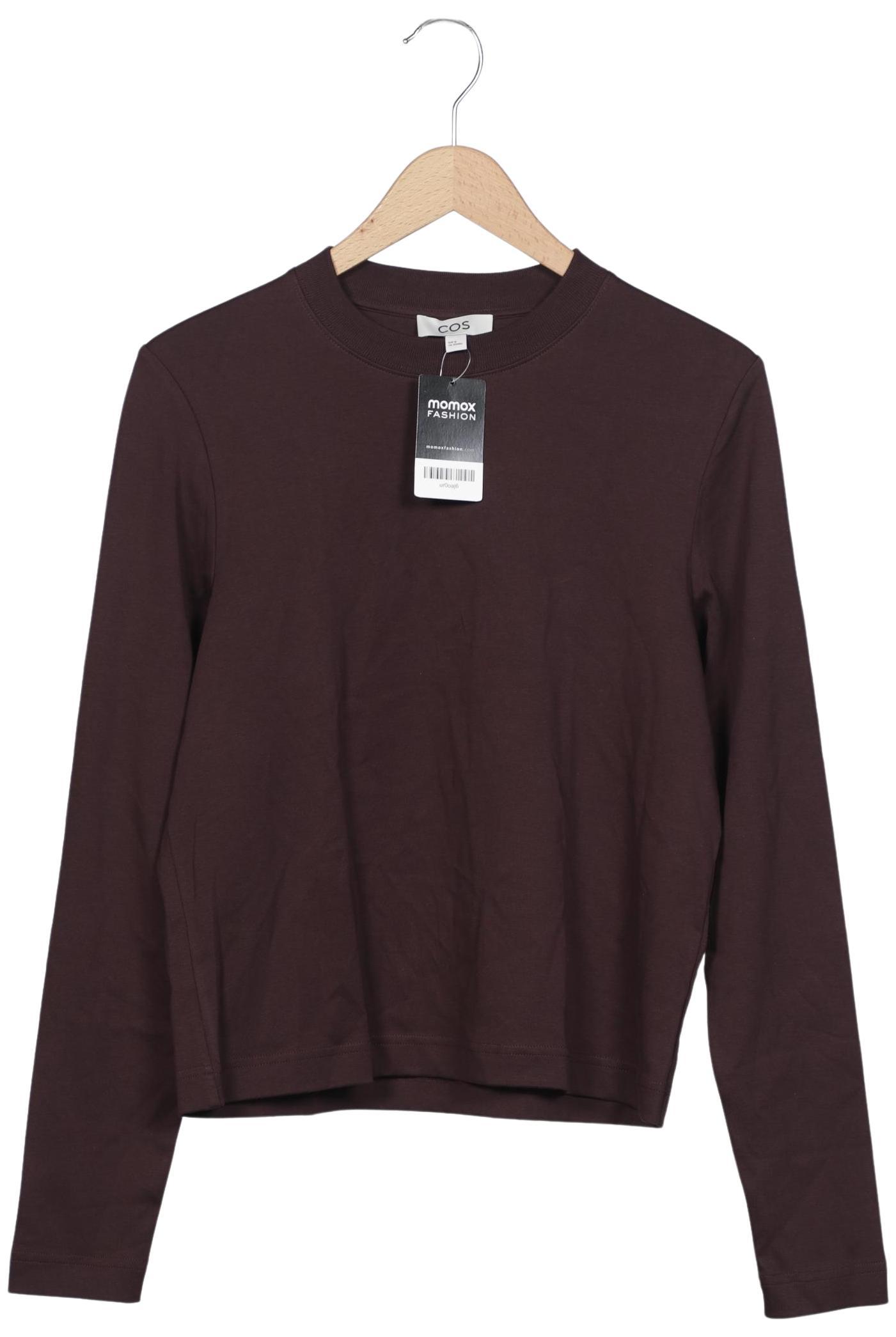 

COS Damen Langarmshirt, bordeaux, Gr. 38