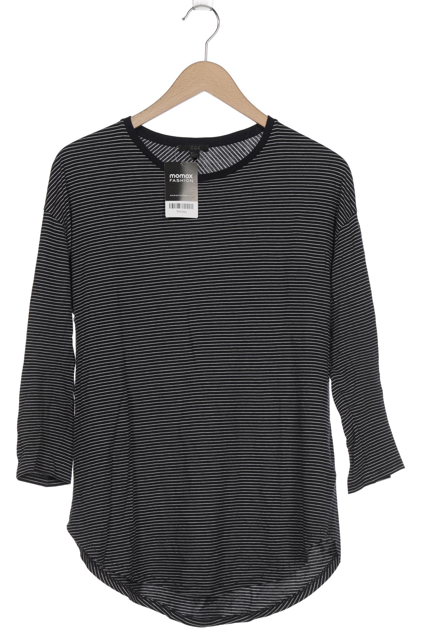 

COS Damen Langarmshirt, marineblau, Gr. 36