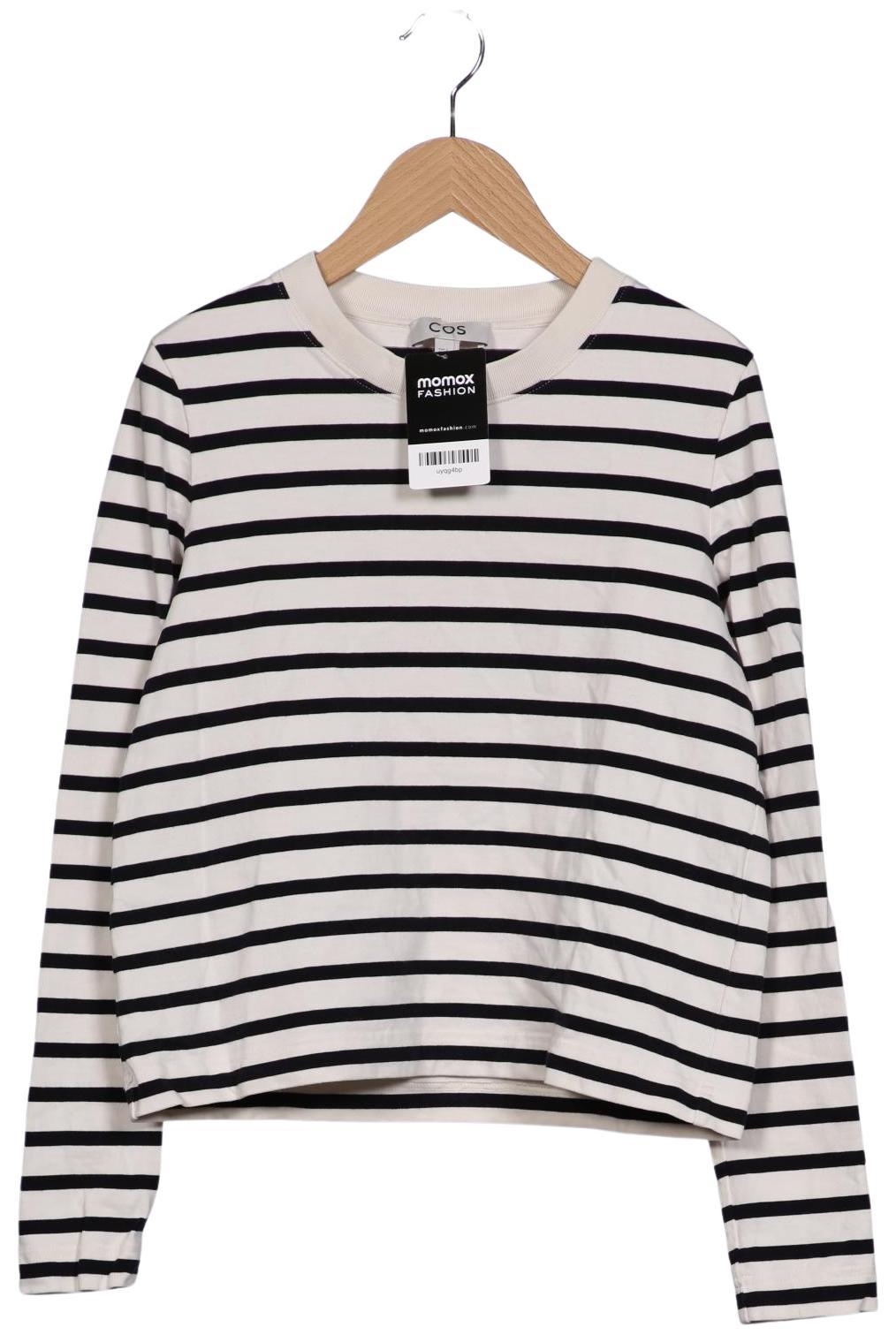 

COS Damen Langarmshirt, weiß, Gr. 36