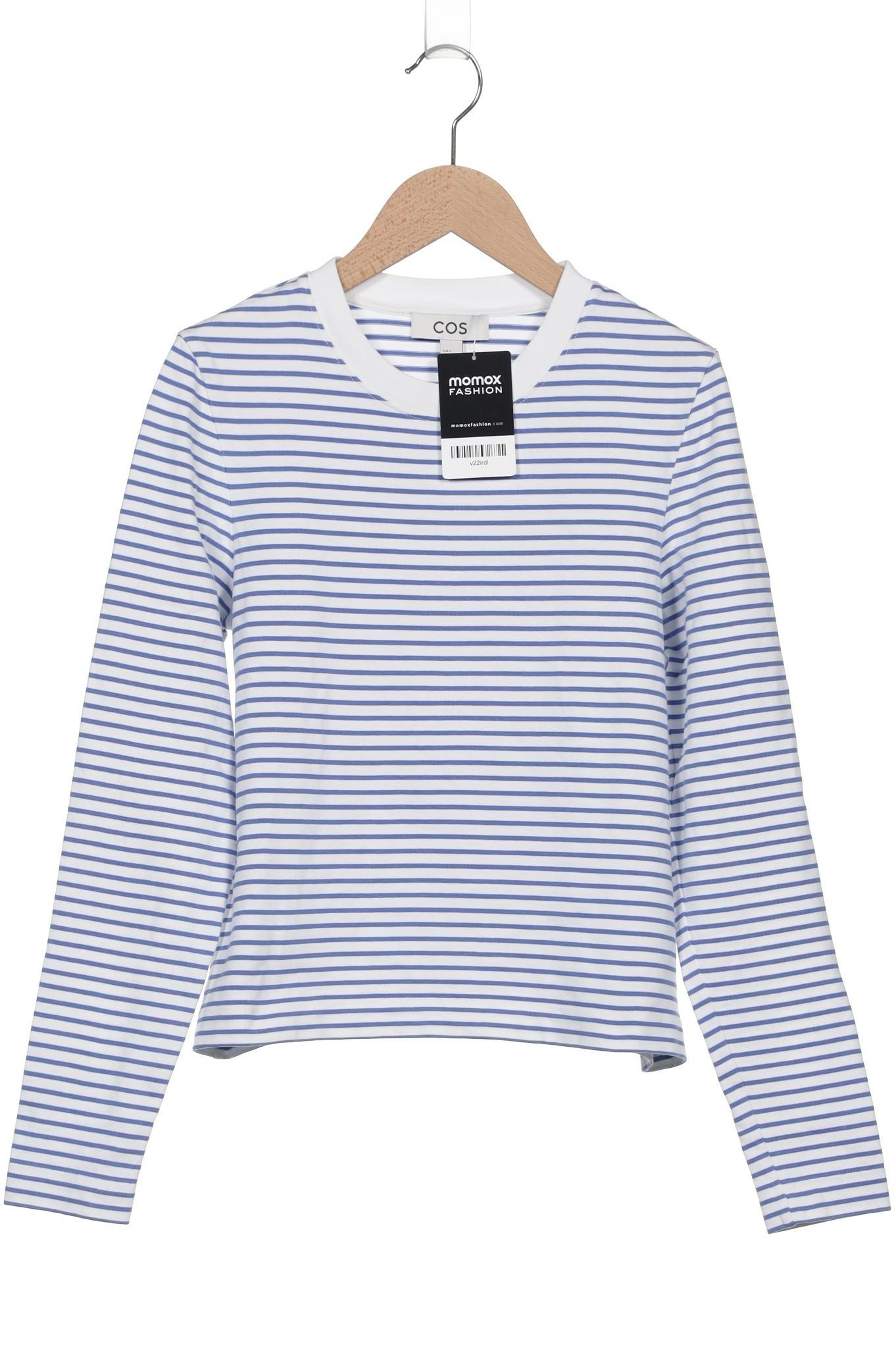 

COS Damen Langarmshirt, weiß, Gr. 36