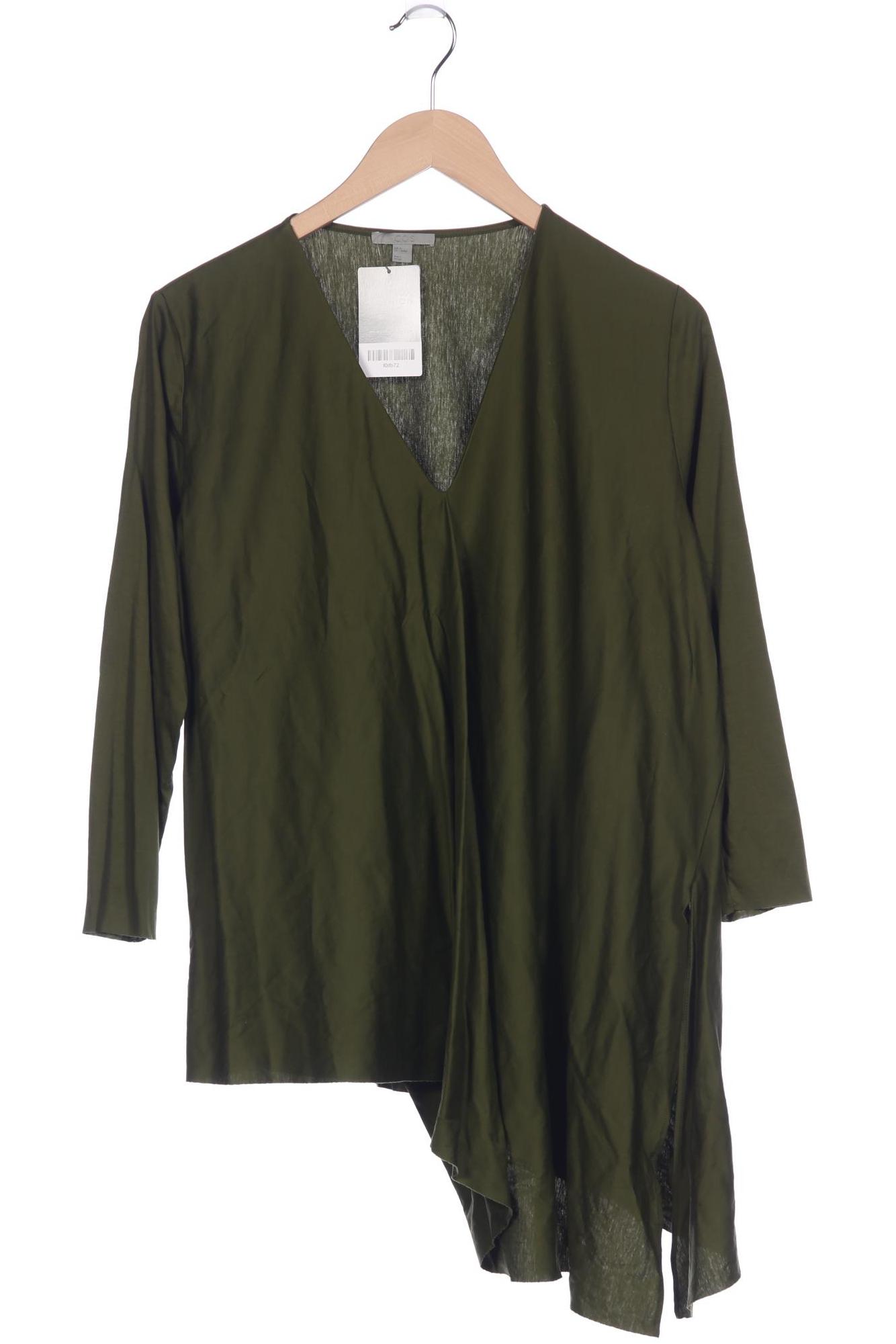 

COS Damen Langarmshirt, grün, Gr. 38