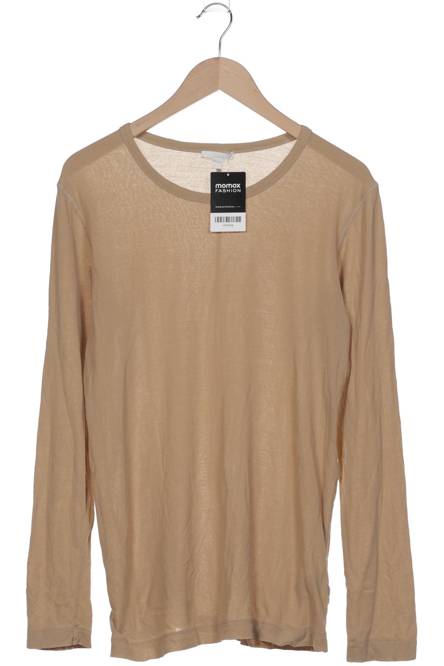 

COS Damen Langarmshirt, beige, Gr. 42