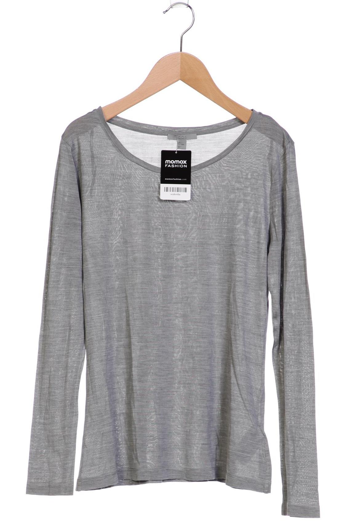 

COS Damen Langarmshirt, grau, Gr. 36