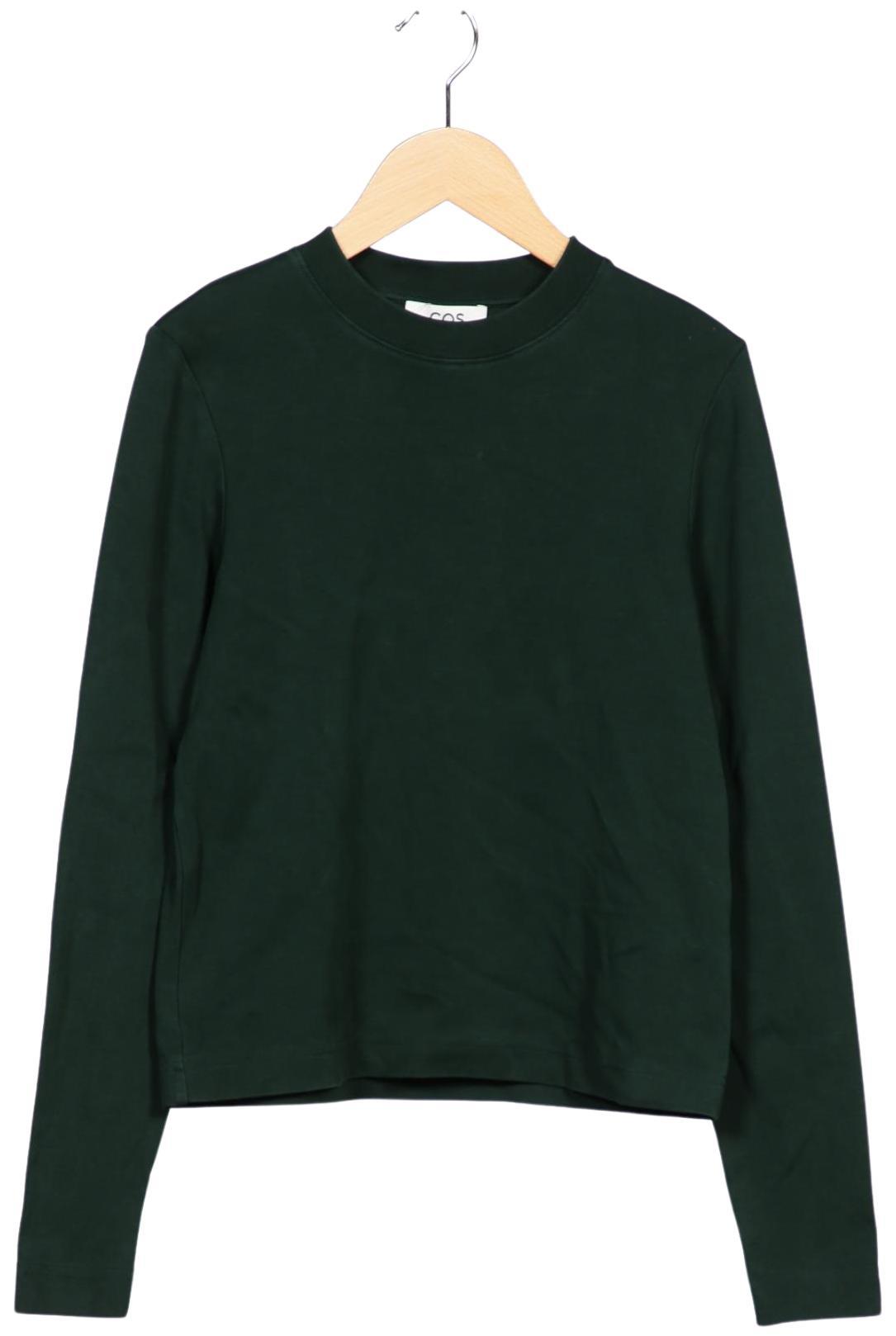 

COS Damen Langarmshirt, grün, Gr. 34