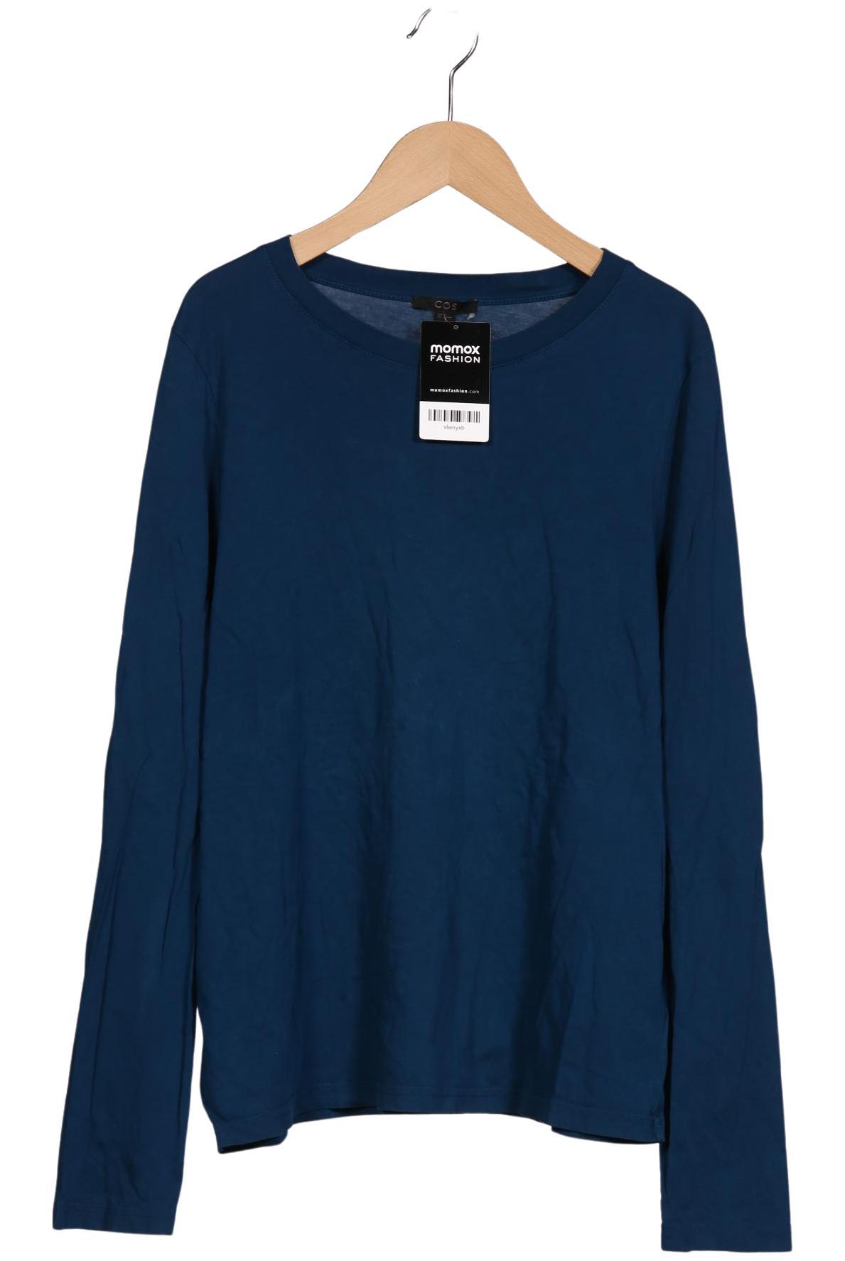 

COS Damen Langarmshirt, blau, Gr. 38