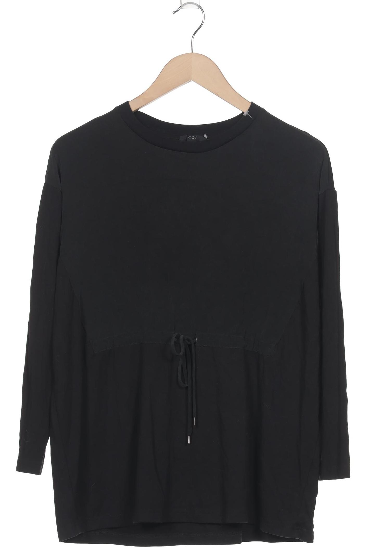 

COS Damen Langarmshirt, schwarz, Gr. 38