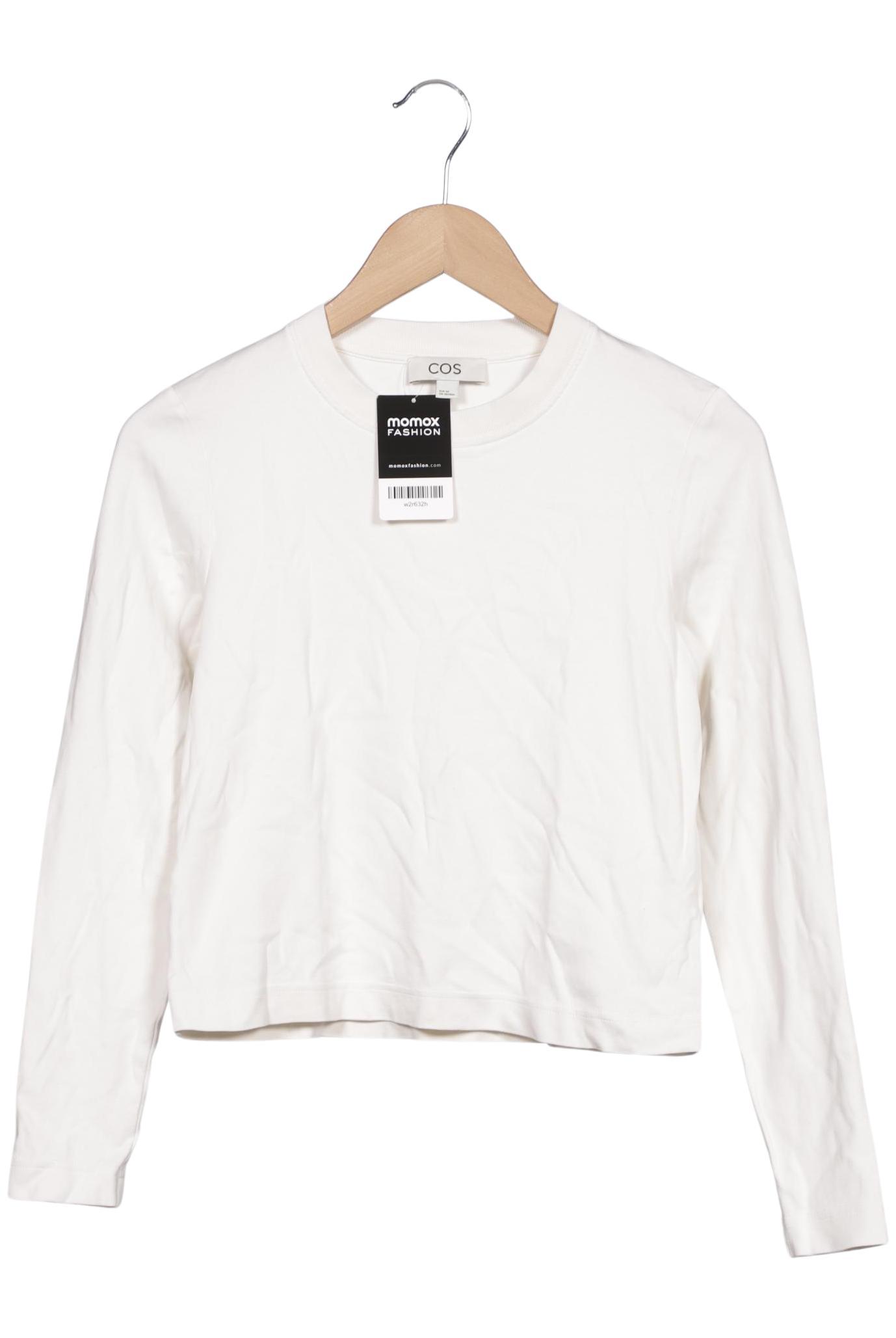 

COS Damen Langarmshirt, weiß, Gr. 34