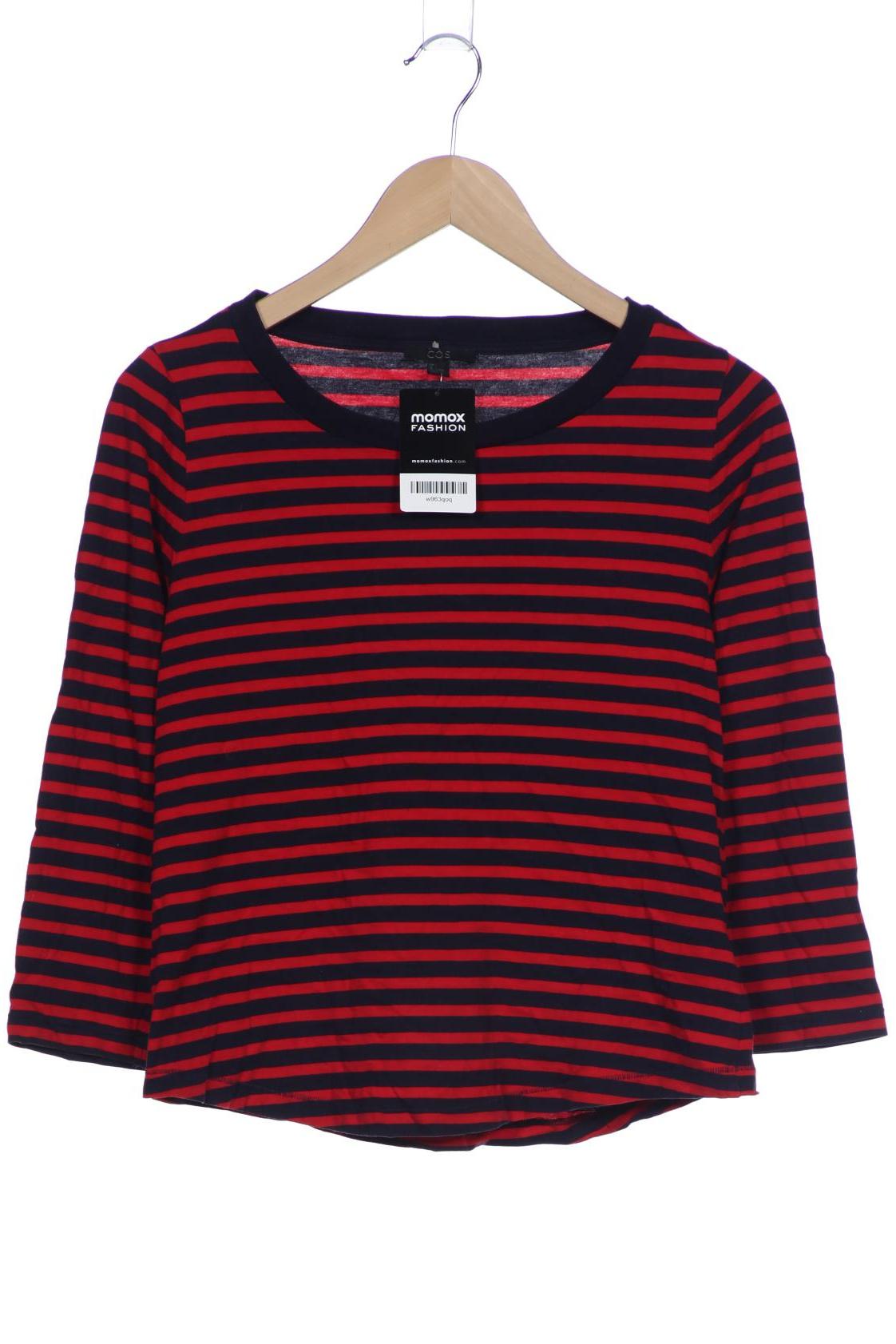 

COS Damen Langarmshirt, marineblau, Gr. 36