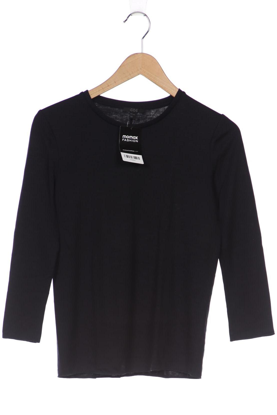 

COS Damen Langarmshirt, marineblau, Gr. 36