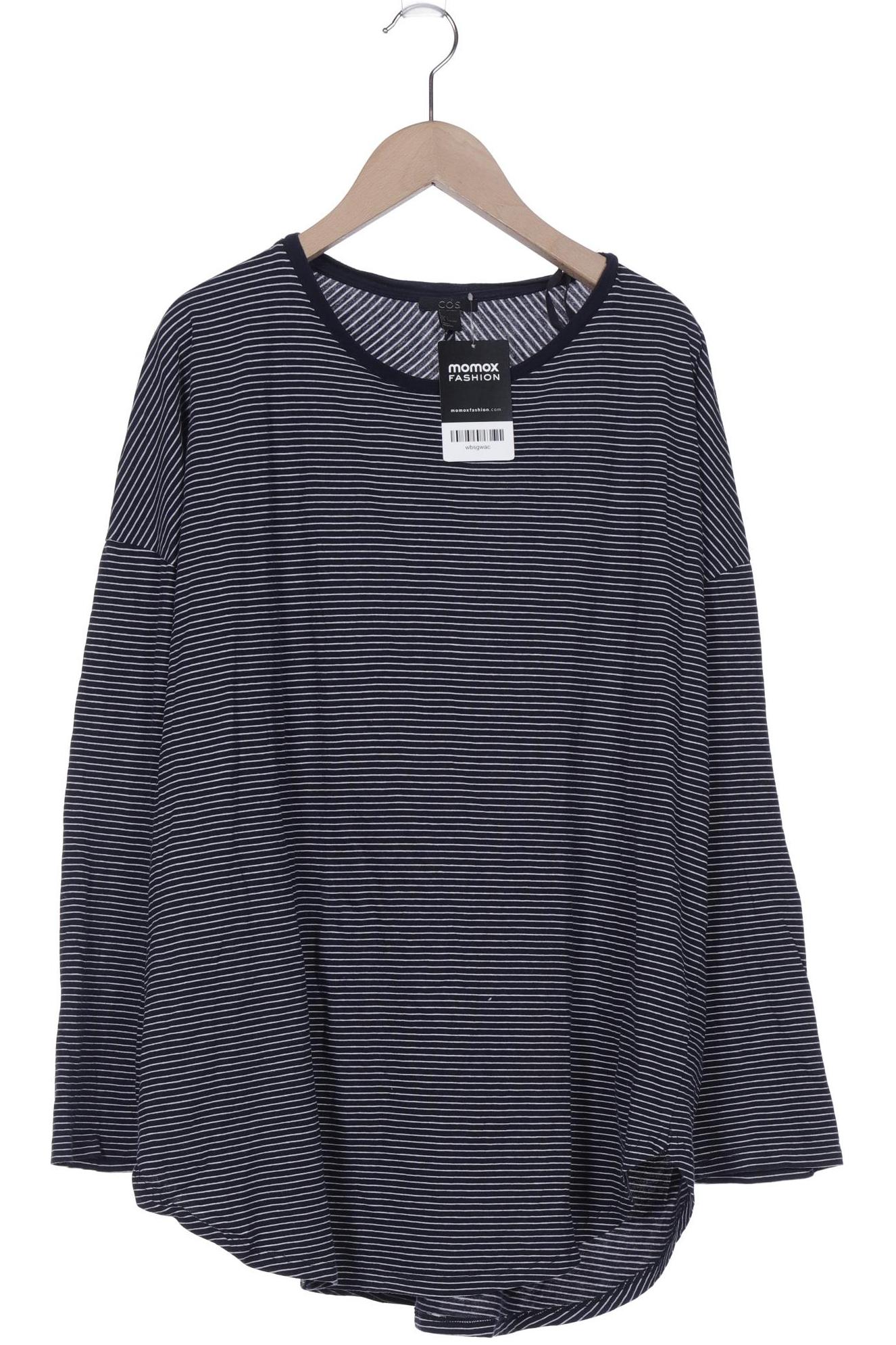 

COS Damen Langarmshirt, marineblau, Gr. 42
