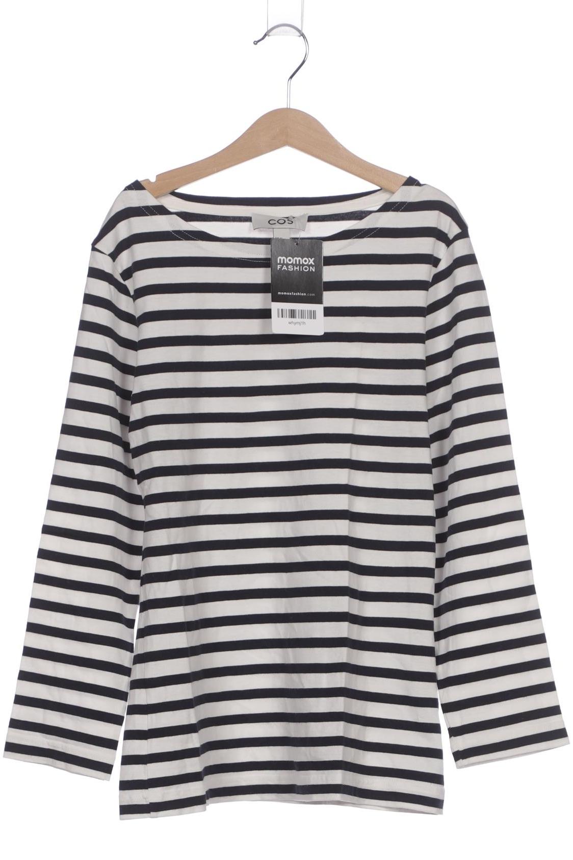 

COS Damen Langarmshirt, marineblau, Gr. 34