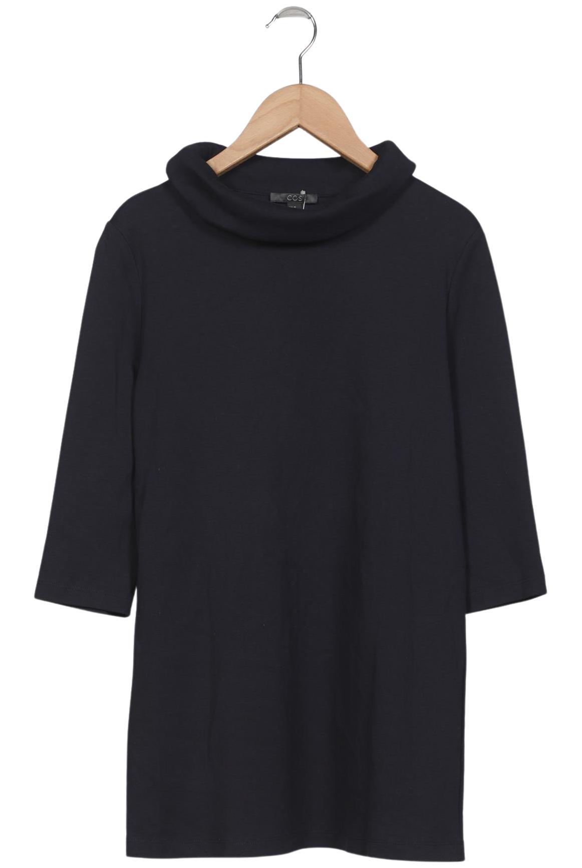 

COS Damen Langarmshirt, marineblau, Gr. 34