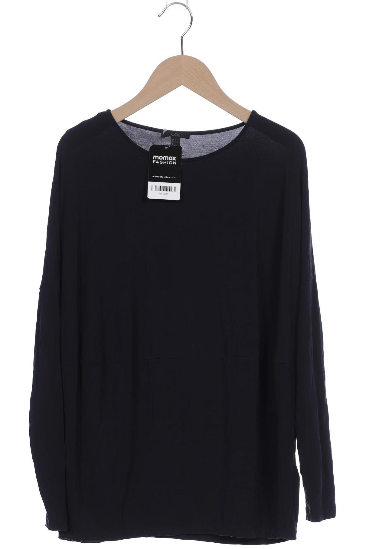 

COS Damen Langarmshirt, marineblau, Gr. 34