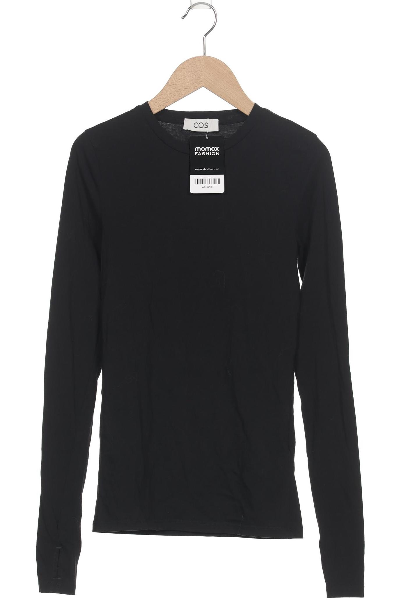 

COS Damen Langarmshirt, schwarz, Gr. 36