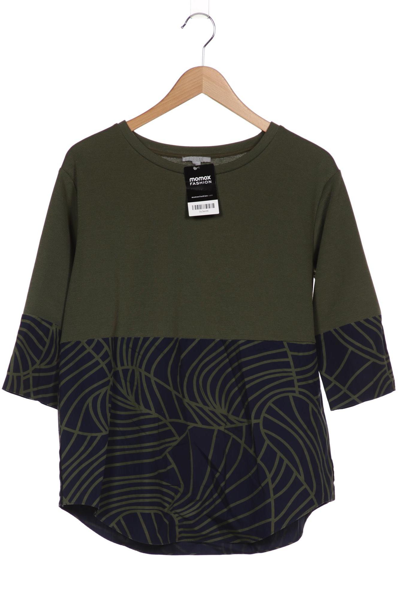 

COS Damen Langarmshirt, grün, Gr. 36