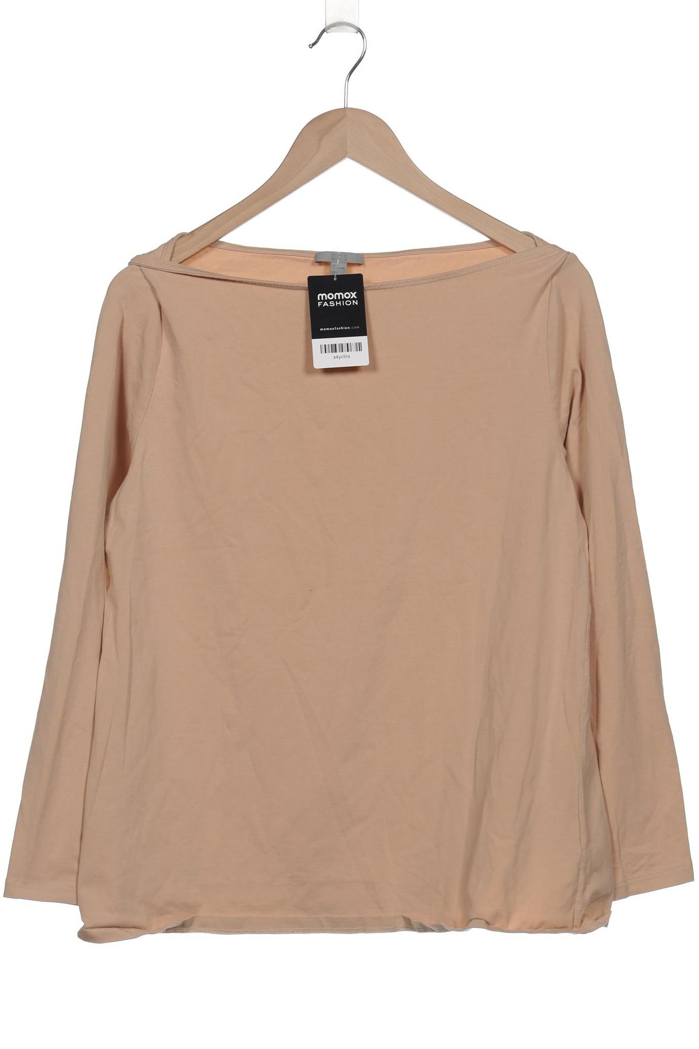 

COS Damen Langarmshirt, beige, Gr. 42