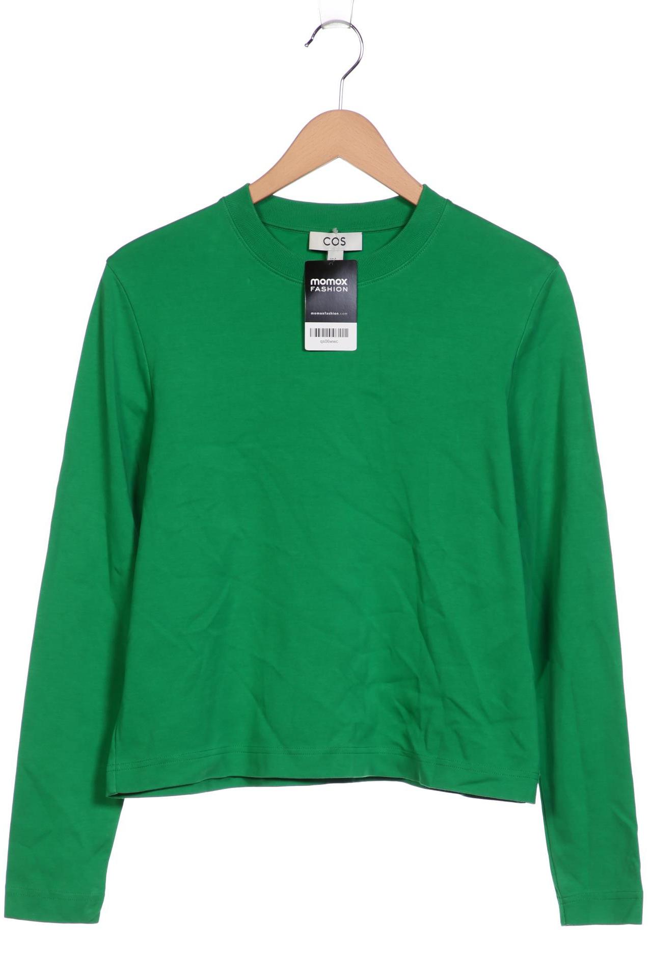

COS Damen Langarmshirt, grün, Gr. 38