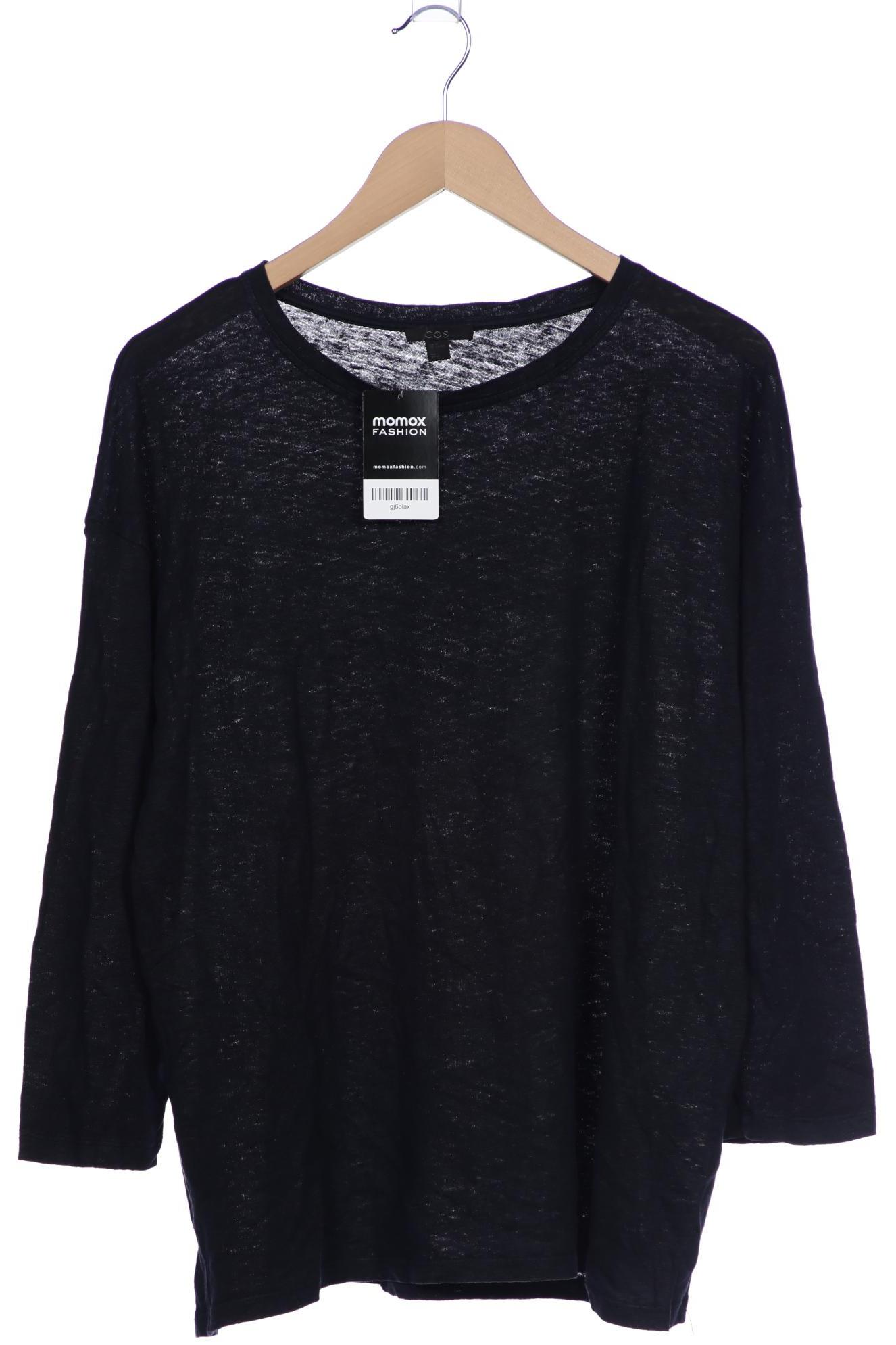 

COS Damen Langarmshirt, marineblau, Gr. 38
