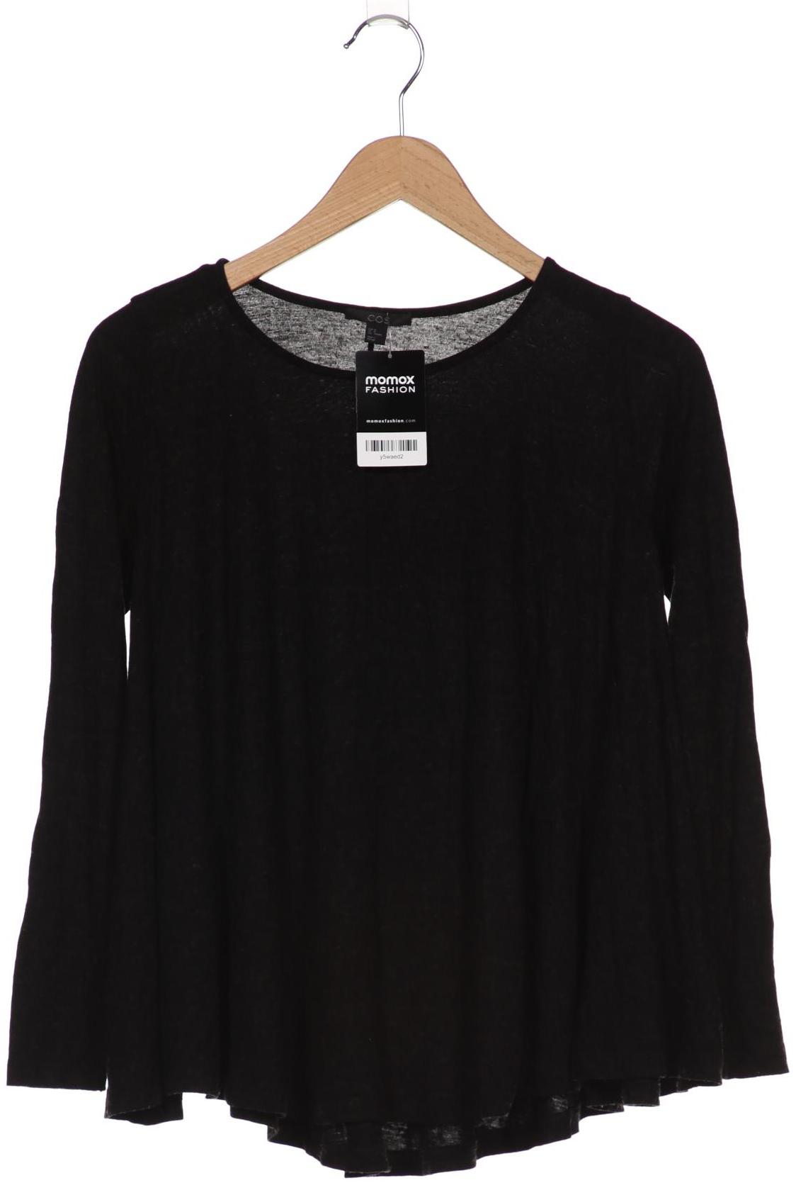 

COS Damen Langarmshirt, schwarz, Gr. 38