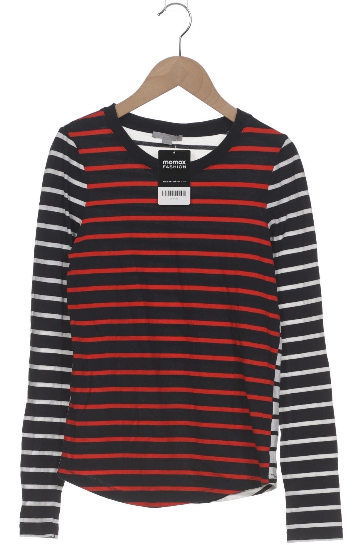 

COS Damen Langarmshirt, marineblau, Gr. 34
