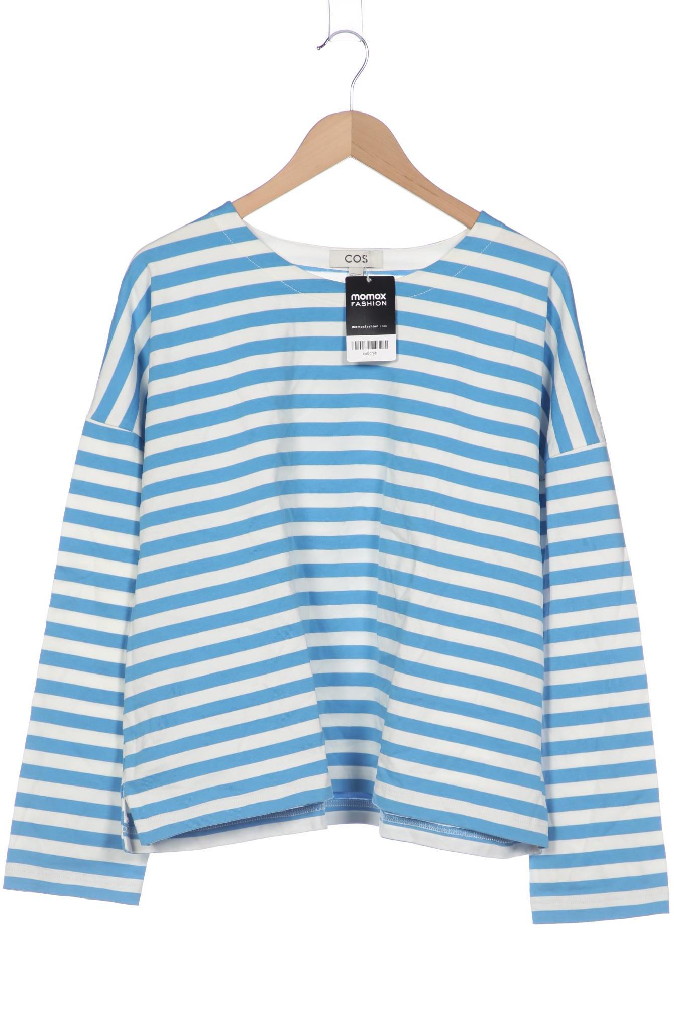 

COS Damen Langarmshirt, blau, Gr. 42